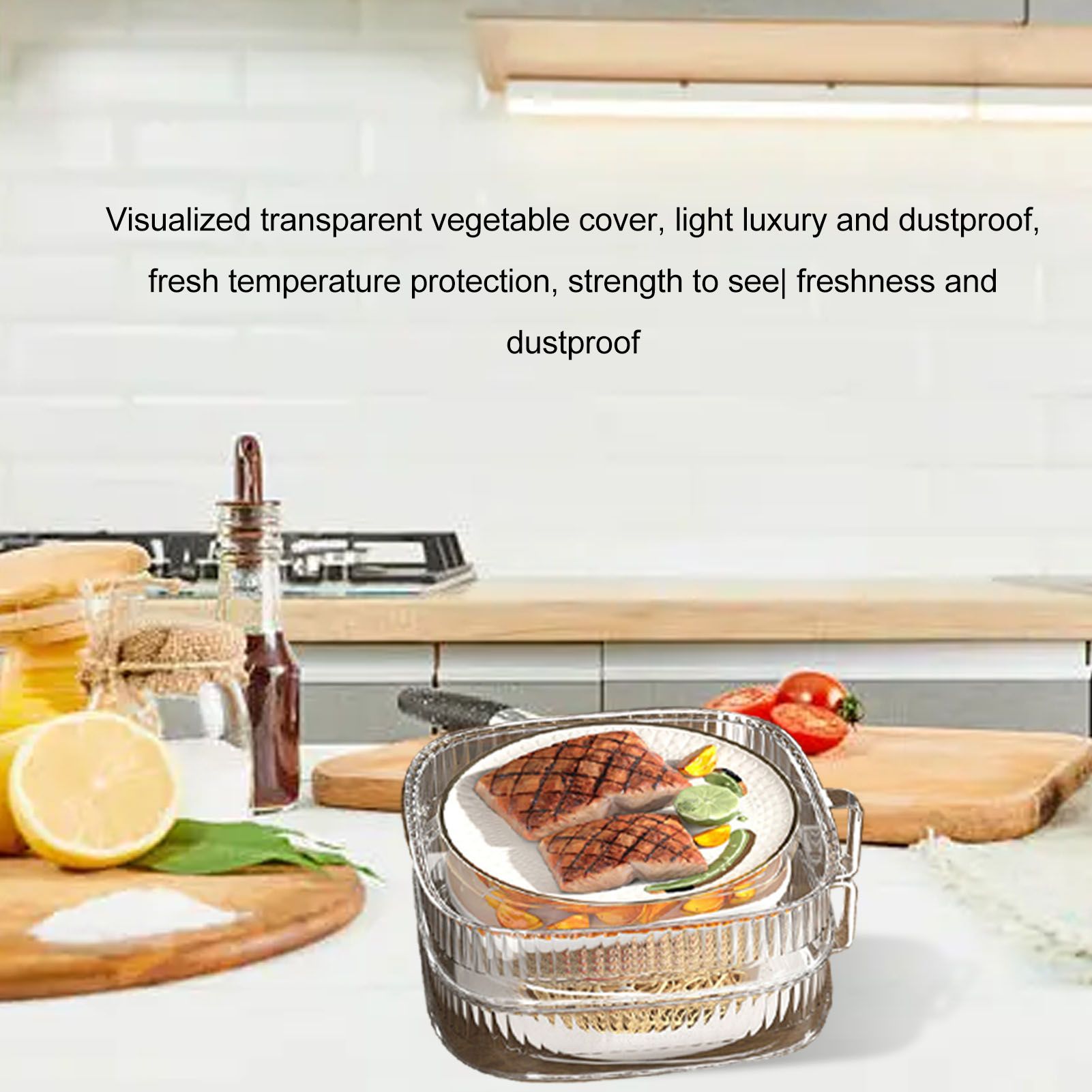 Insulation Vegetable Dish Cover Multifunctional Leftovers Cover Kitchen Table view 11