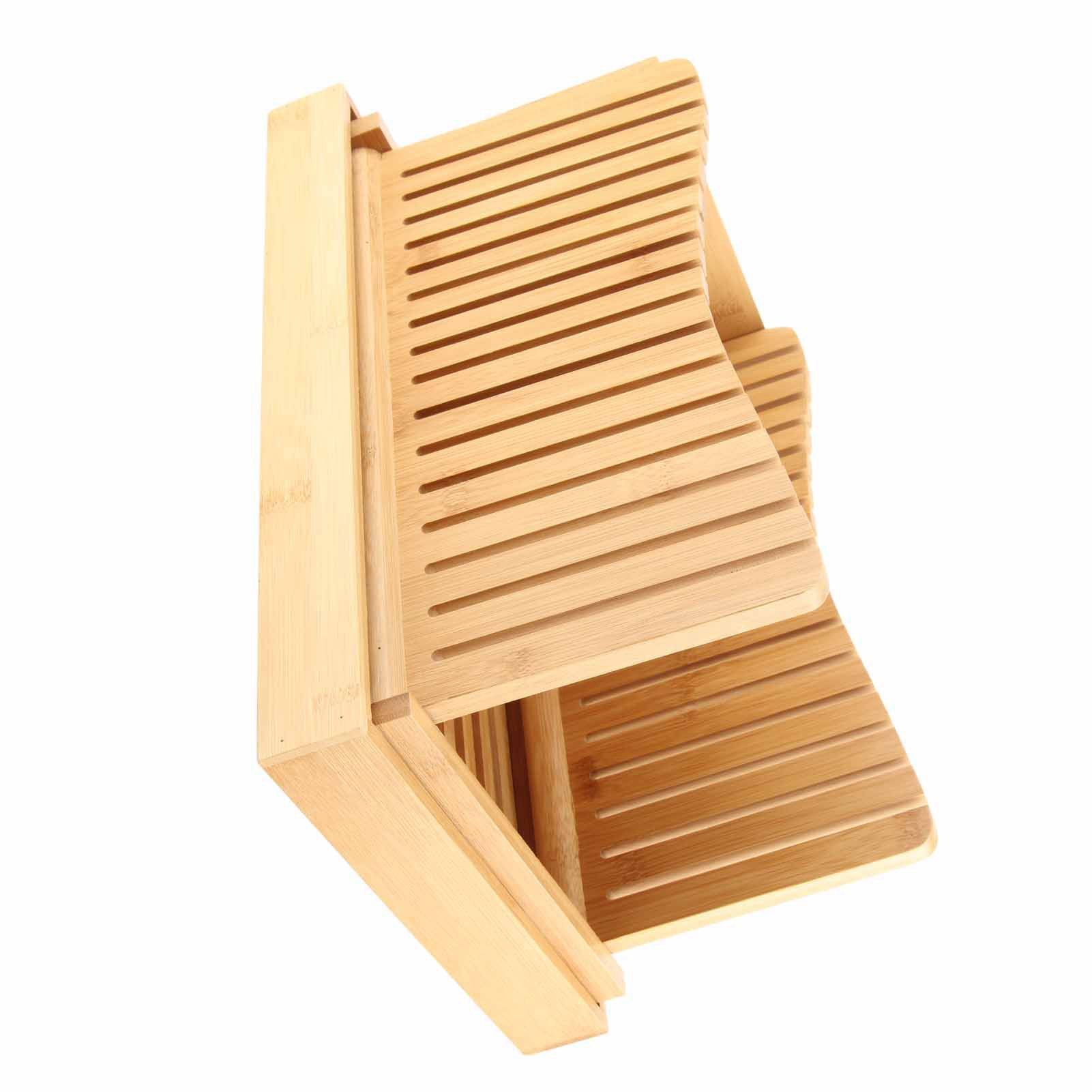 Bamboo Foldable Bread Slicing Guide Toast Loaf Cutting Guide Slicing Maker view 2