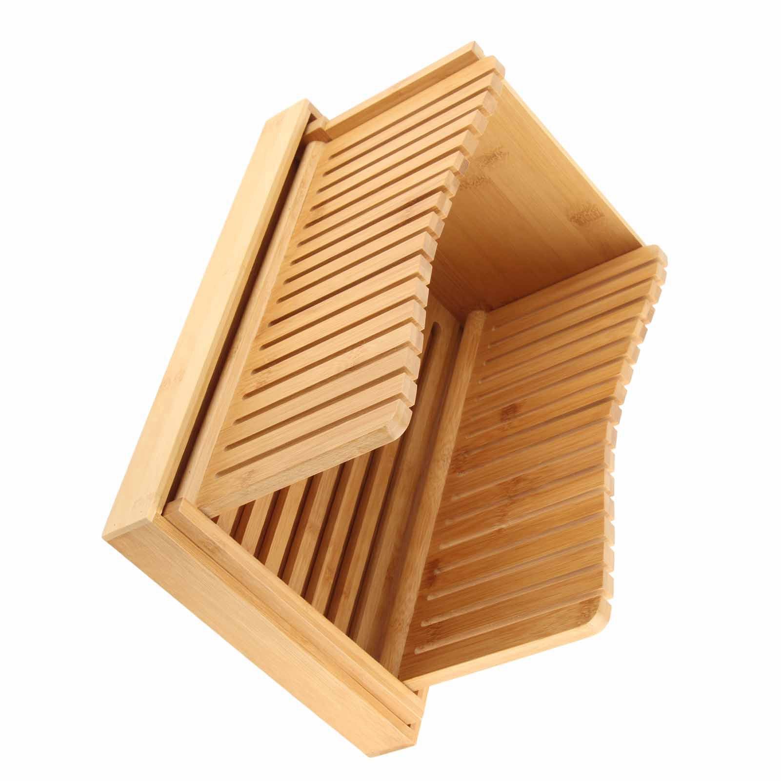 Bamboo Foldable Bread Slicing Guide Toast Loaf Cutting Guide Slicing Maker view 5