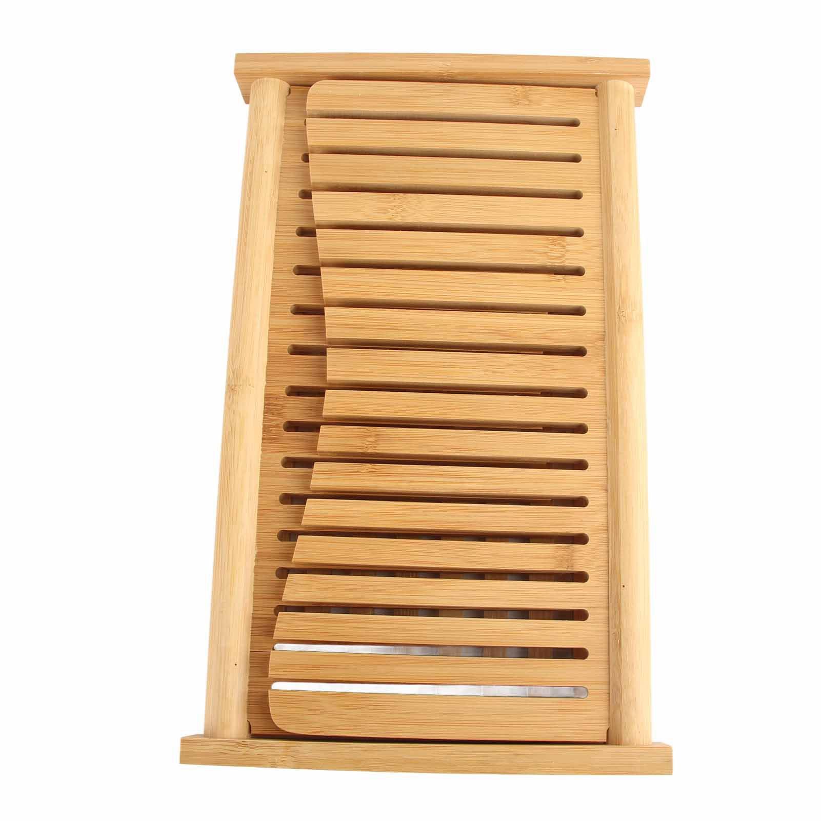 Bamboo Foldable Bread Slicing Guide Toast Loaf Cutting Guide Slicing Maker view 7
