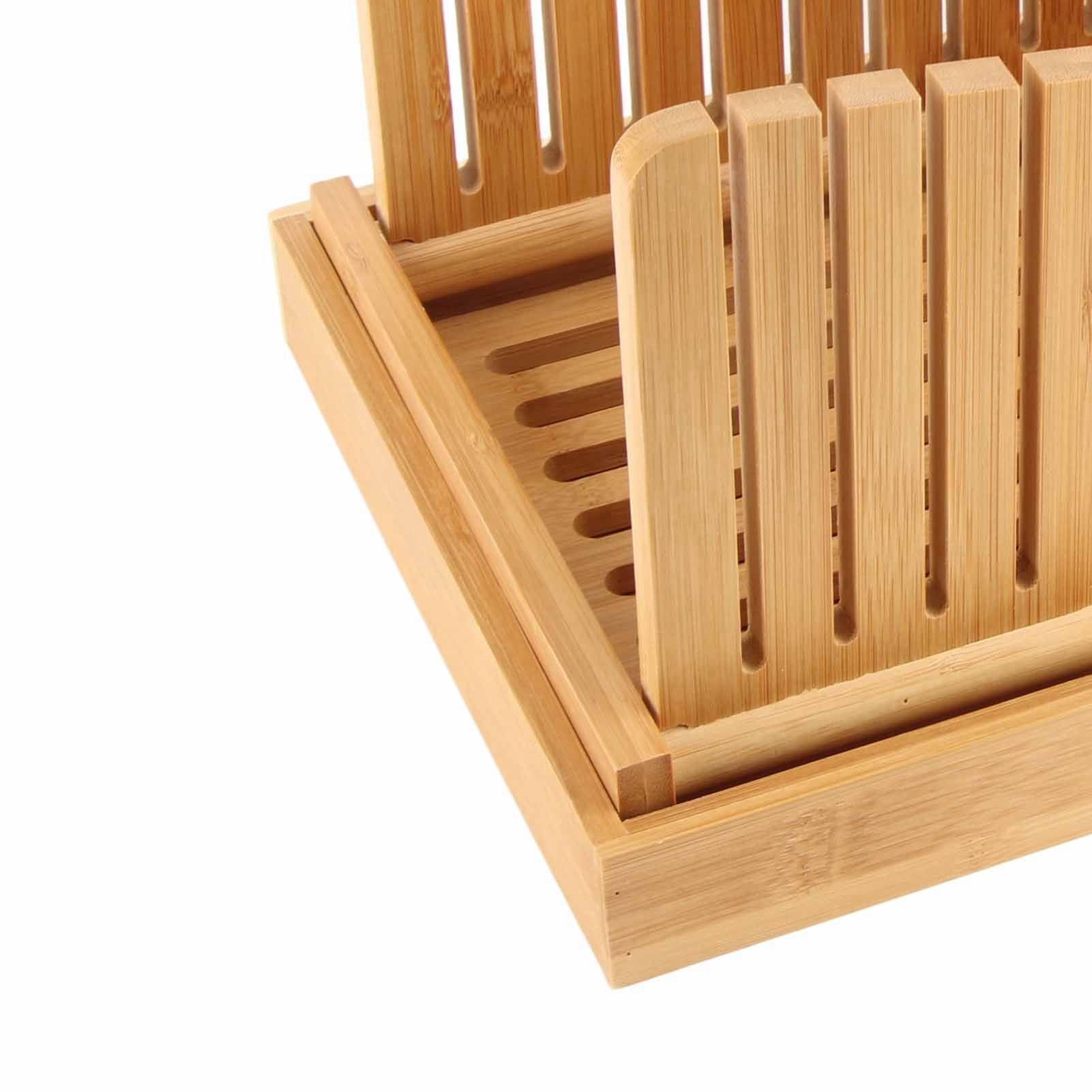 Bamboo Foldable Bread Slicing Guide Toast Loaf Cutting Guide Slicing Maker view 15