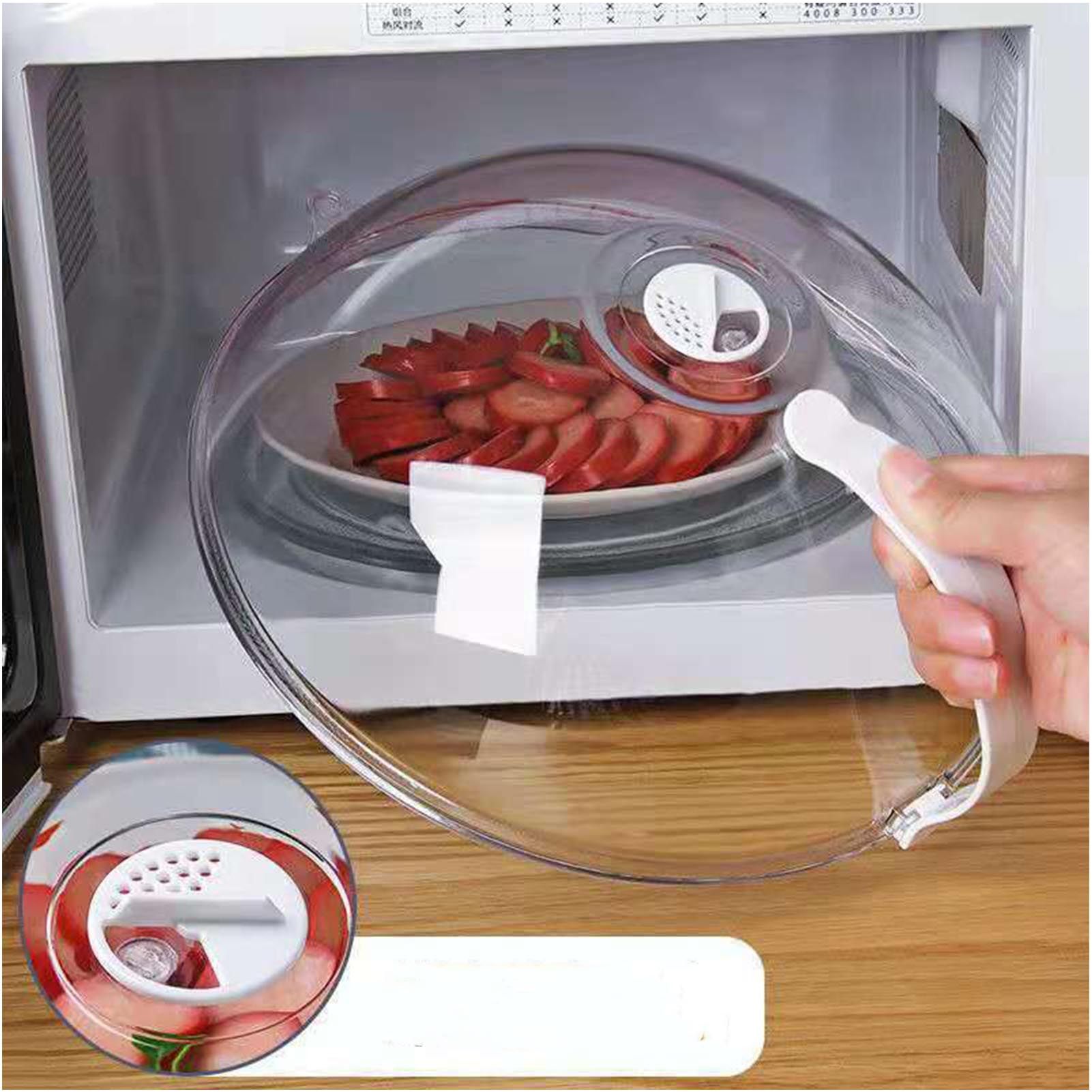 Microwave Oven Splatter Cover High Temperature Resistant Plastic Splash Guard view 6