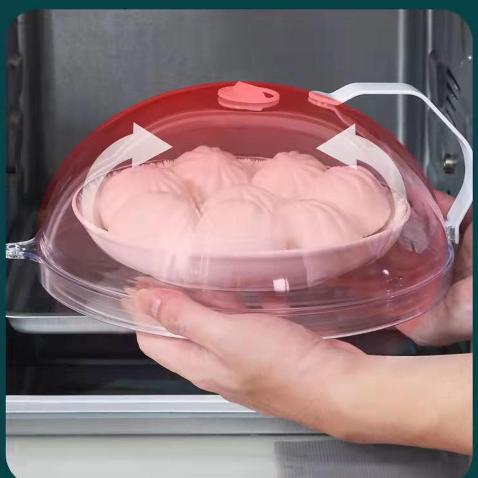 Microwave Oven Splatter Cover High Temperature Resistant Plastic Splash Guard view 9