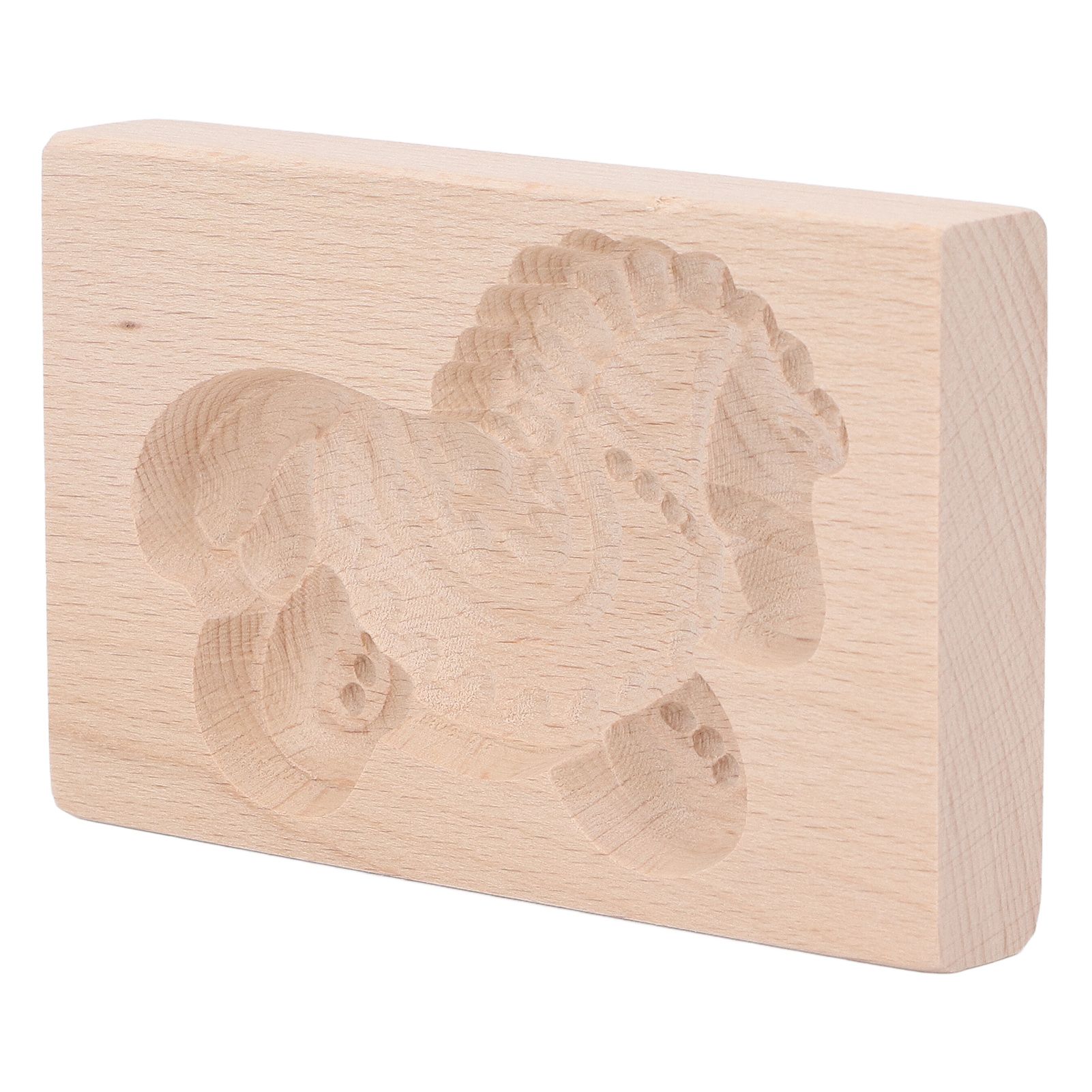 Animal Cookie Mold Lovely Vivid Wooden Biscuit Press Stamp Easy Demoulding view 2