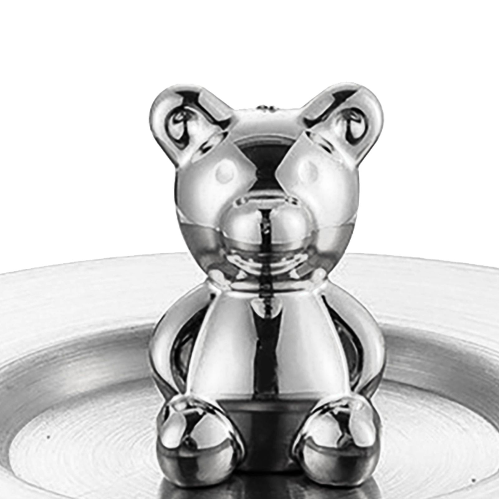 Cute Bear Cup Cover Stainless Steel Dustproof Rounded Edges Glossy Surface view 7