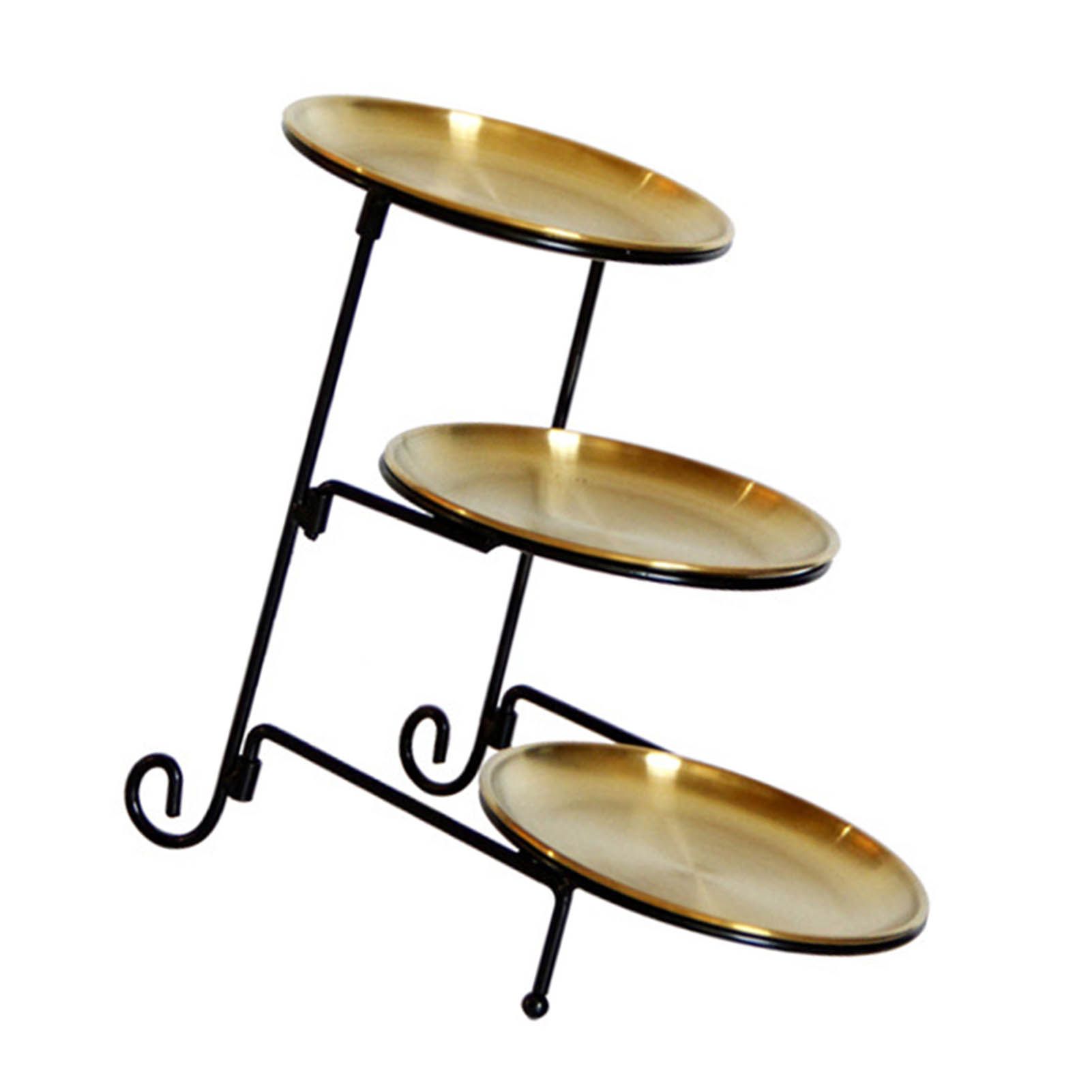 Three Layer Fruit Basket Stainless Steel Fruit Basket Modern Multi Layer Fruit view 2