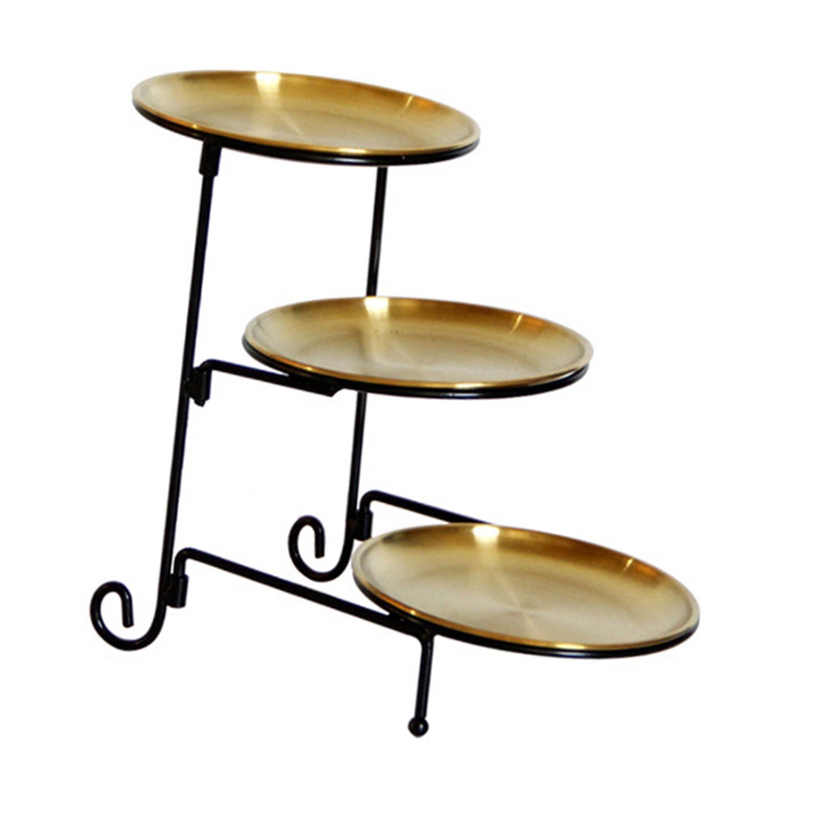 Three Layer Fruit Basket Stainless Steel Fruit Basket Modern Multi Layer Fruit view 4