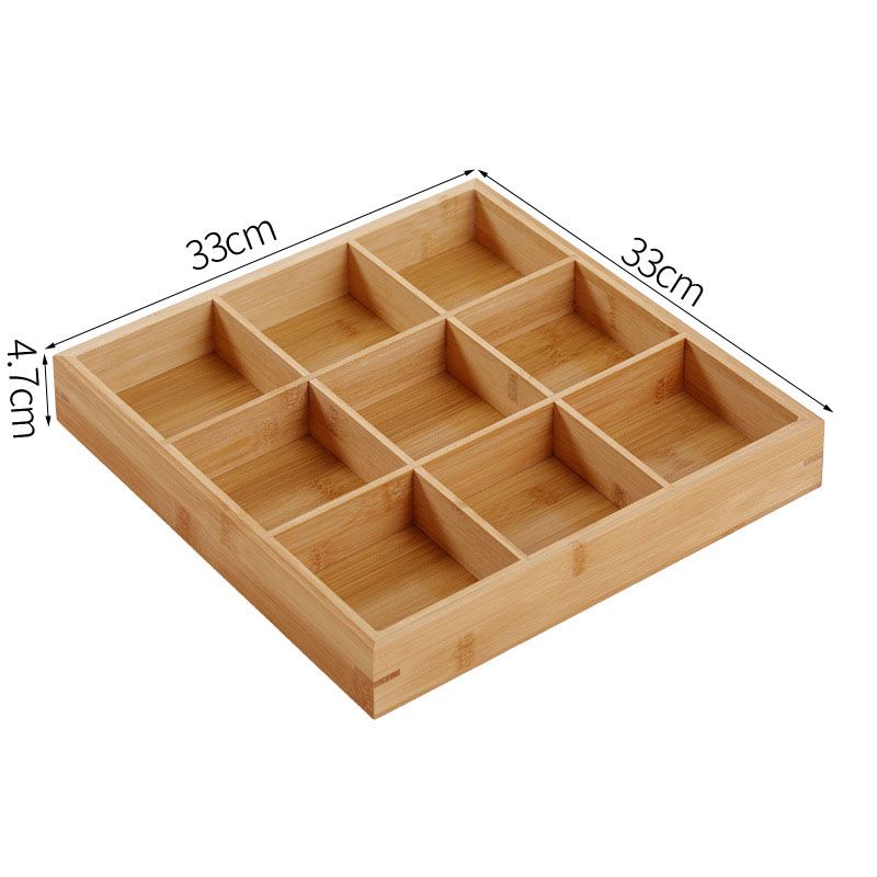 Divided Wooden Tray Multi Compartments Serving Tray for Hot Pot Restaurants view 10