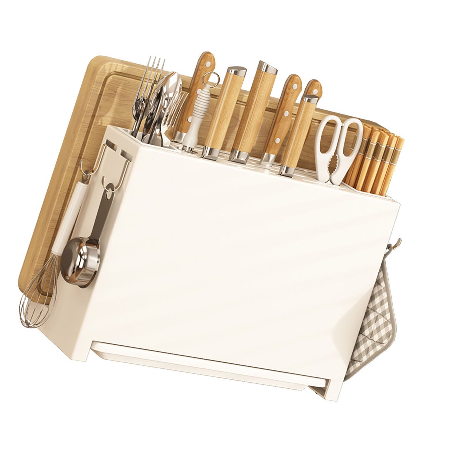 Kitchen Knife Drying Holder Integrated Chopsticks Cutting Board Storage Rack view 10