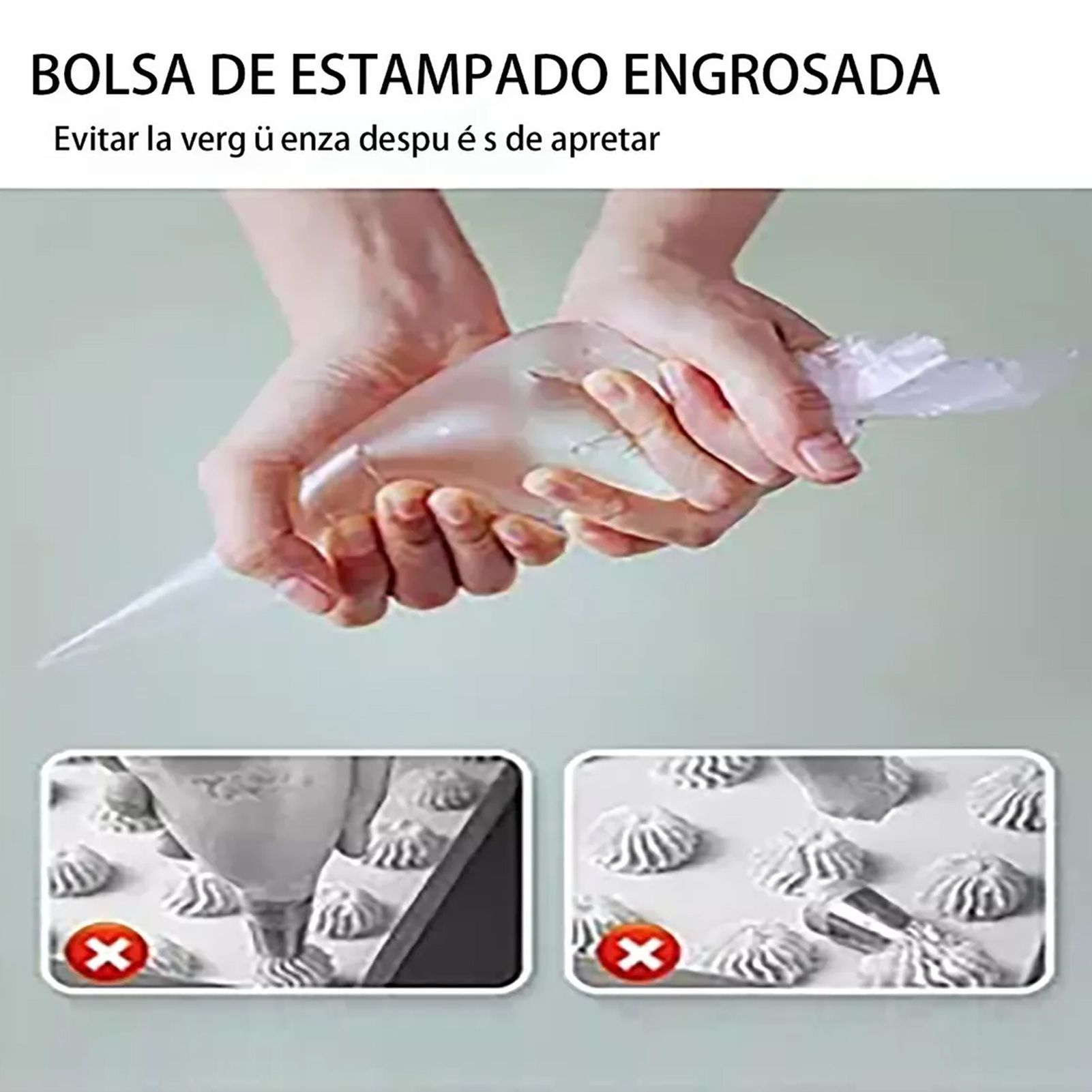 300Pcs Disposable Piping Bags Thickened Pastry Bags for Baking Cupcake Cookies view 8