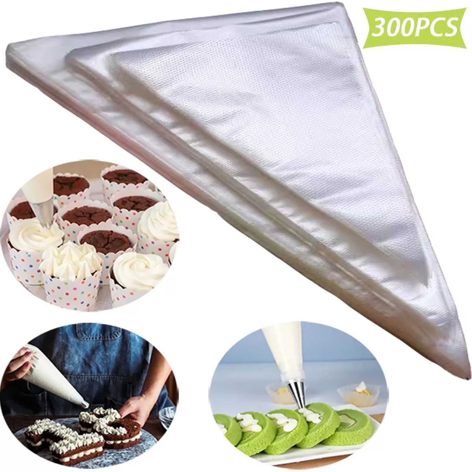 300Pcs Disposable Piping Bags Thickened Pastry Bags for Baking Cupcake Cookies view 12