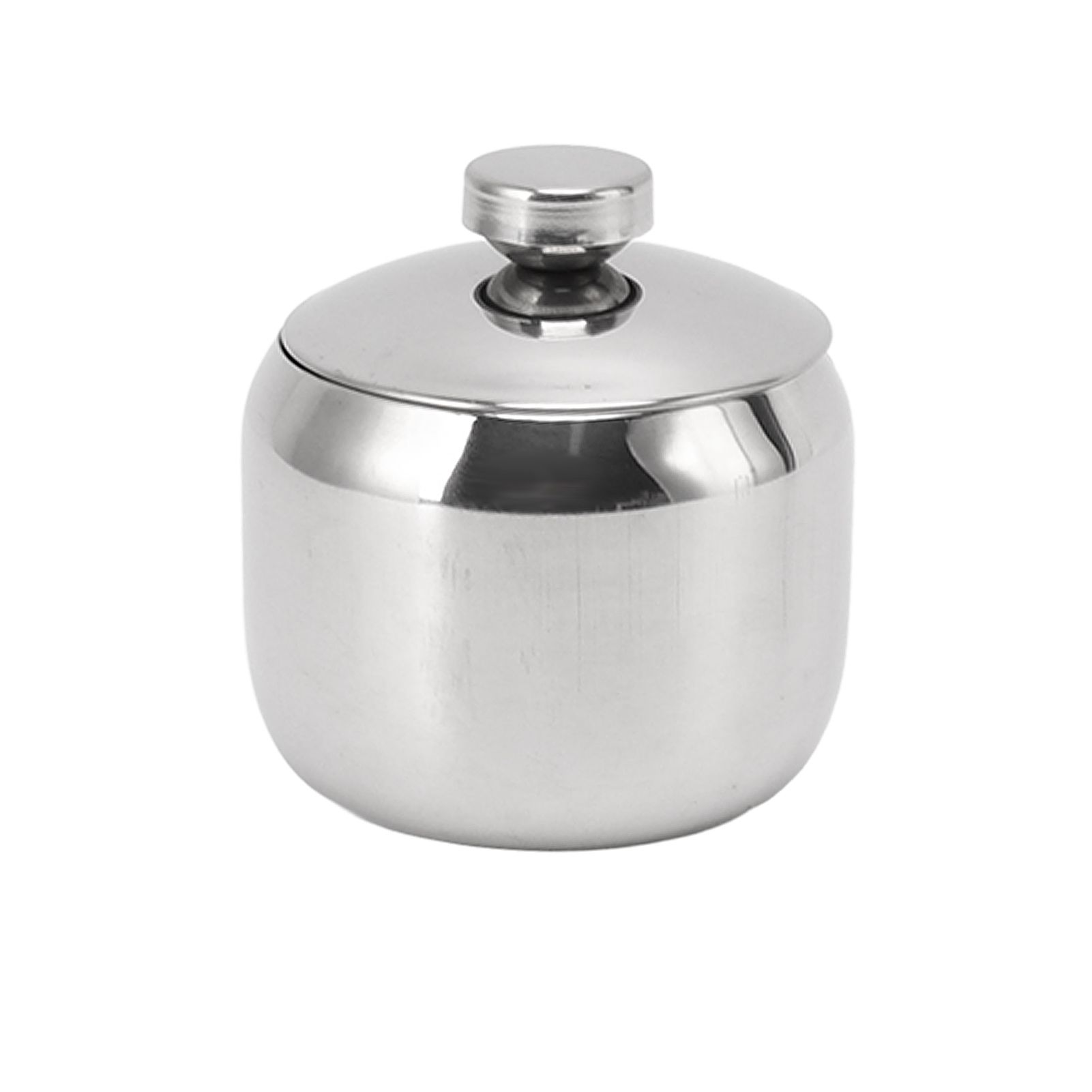 Condiment Jar with Lid 304 Stainless Steel Seasoning Container Pot for Spice