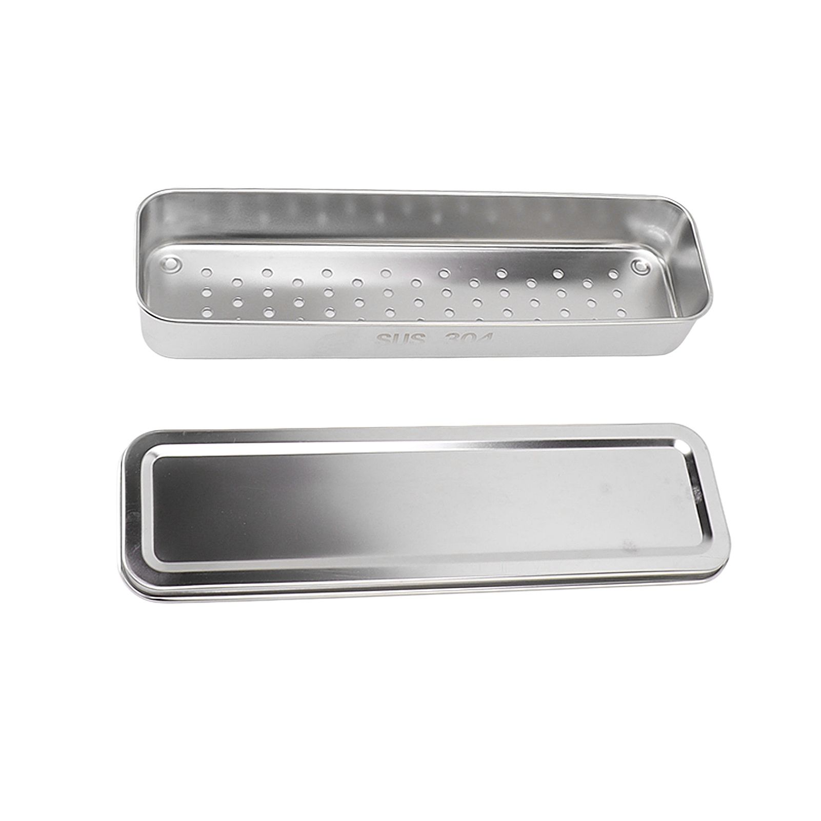 Stainless Steel Cutlery Tray Holder Kitchen Chopstick Spoon Fork Storage Box view 4