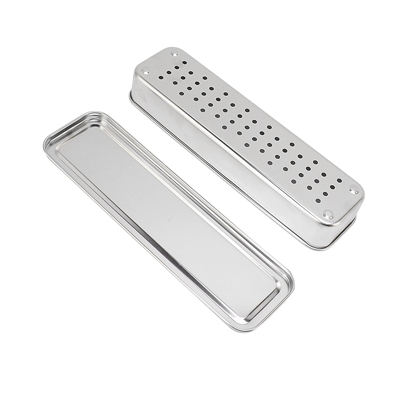 Stainless Steel Cutlery Tray Holder Kitchen Chopstick Spoon Fork Storage Box view 8