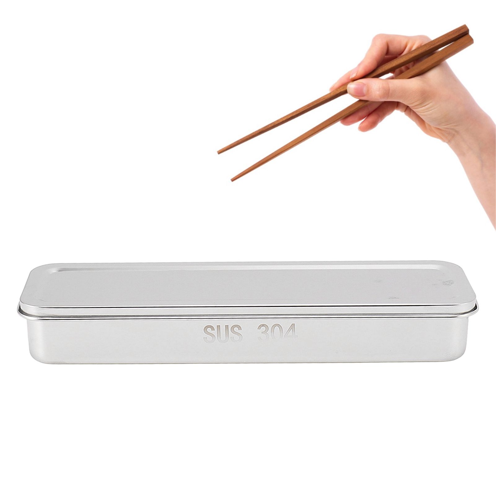 Stainless Steel Cutlery Tray Holder Kitchen Chopstick Spoon Fork Storage Box view 9