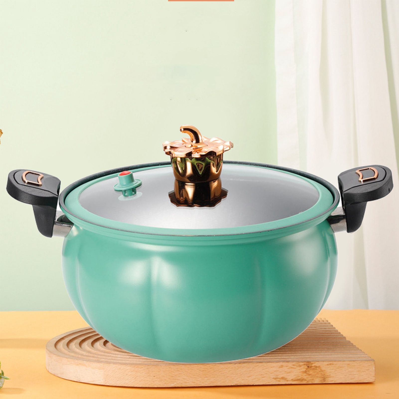 Micro Pressure Cooker Pumpkin Non Stick Multifunctional Soup Pot Gas Stove view 6