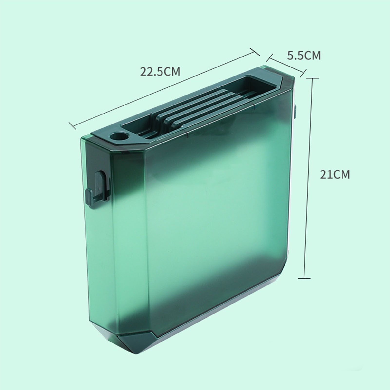 Kitchen Knife Holder Transparent PET Wall Mounted Storage Block Tools Hanging view 11
