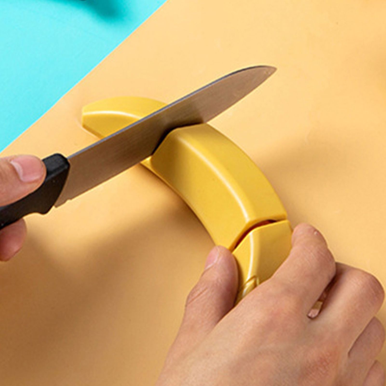 Knife Sharpener 2 Slot Kitchen Knives Sharpen Blade Sharpening Tool Banana view 5