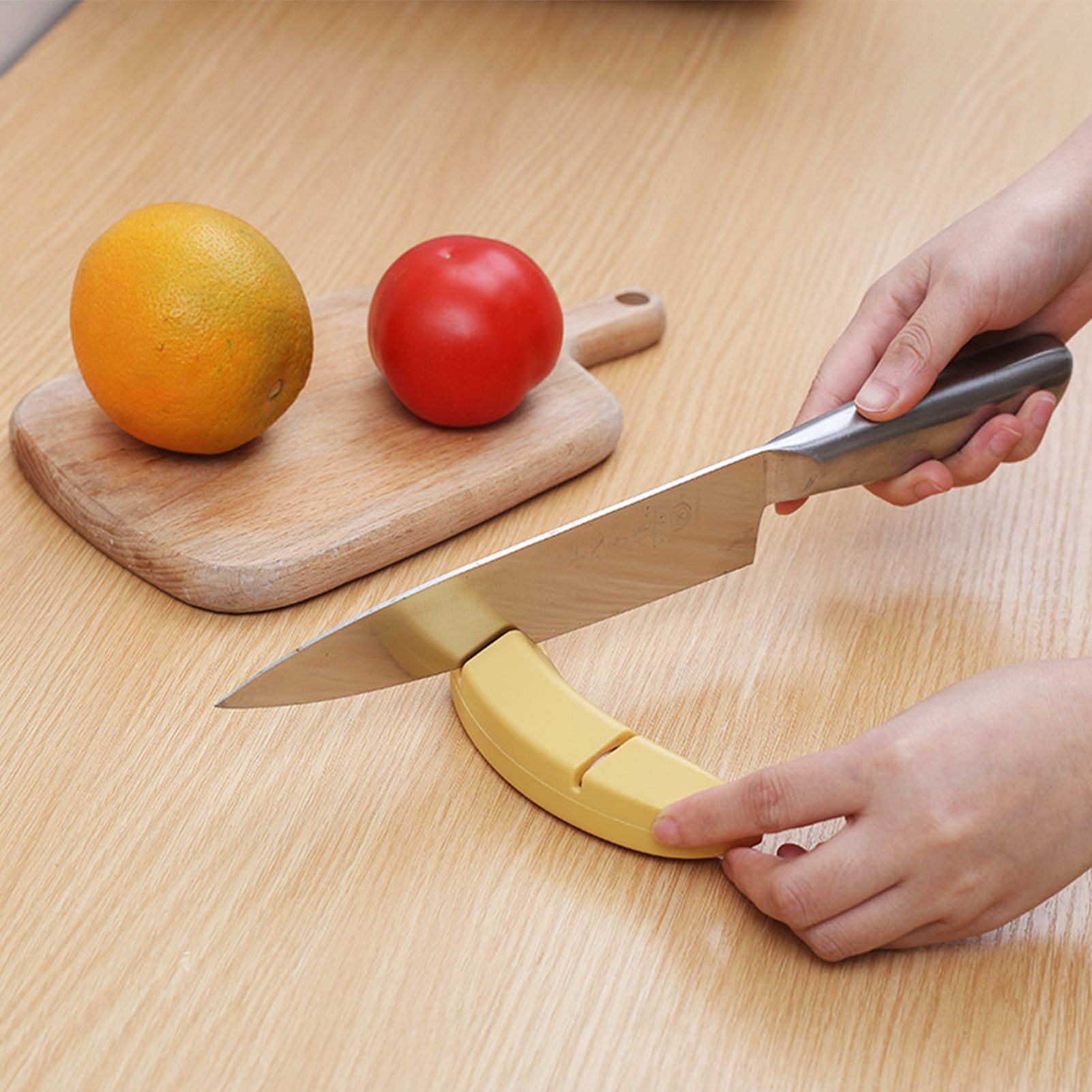 Knife Sharpener 2 Slot Kitchen Knives Sharpen Blade Sharpening Tool Banana view 7