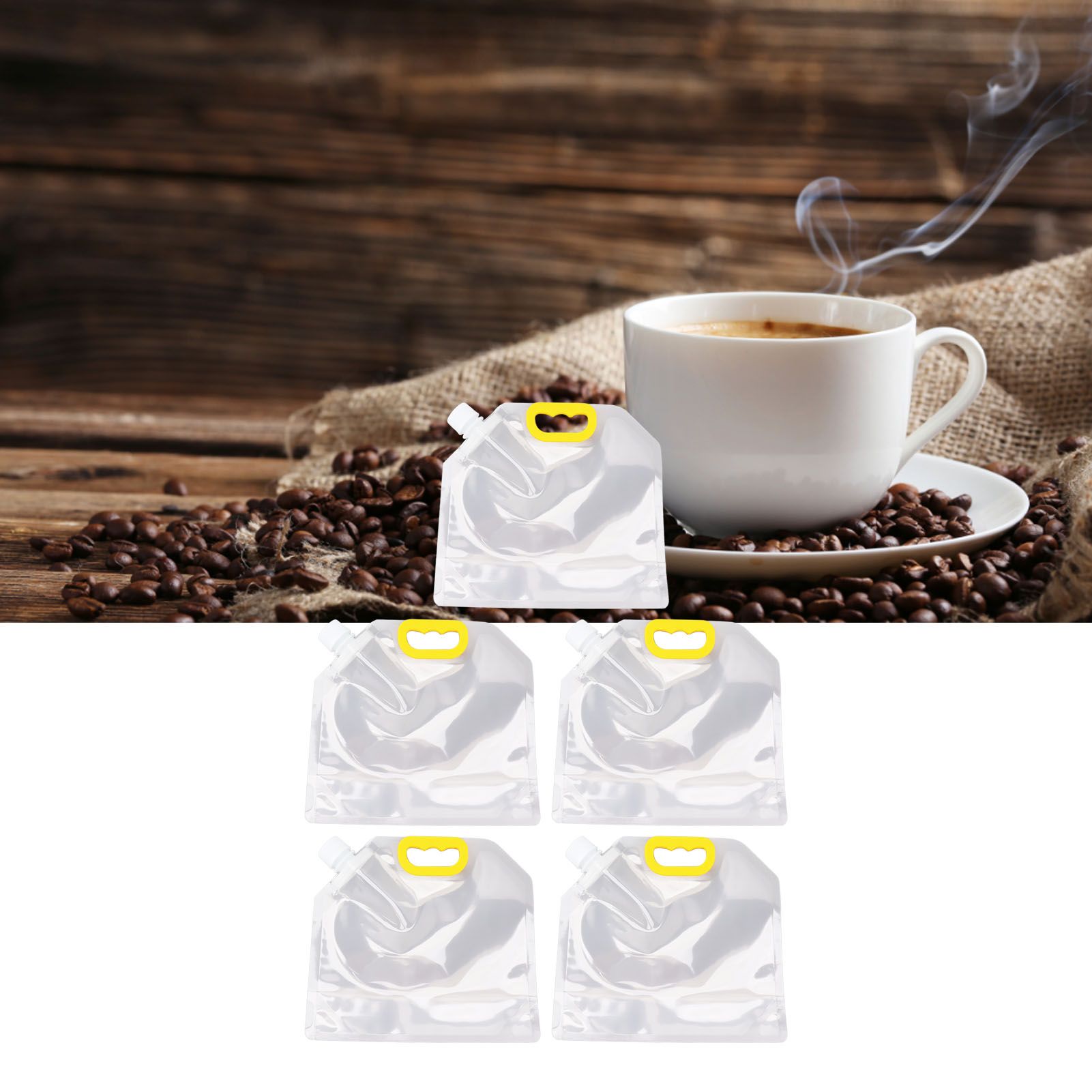 5Pcs Grain Sealed Storage Bag Reusable Transparent Grain Storage Bag for Rice view 11