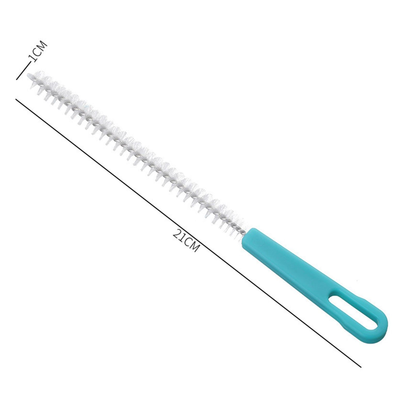Sewer Drain Brush Nylon Plastic Mini Extra Long Straw Cleaning Brush for Pipe view 7