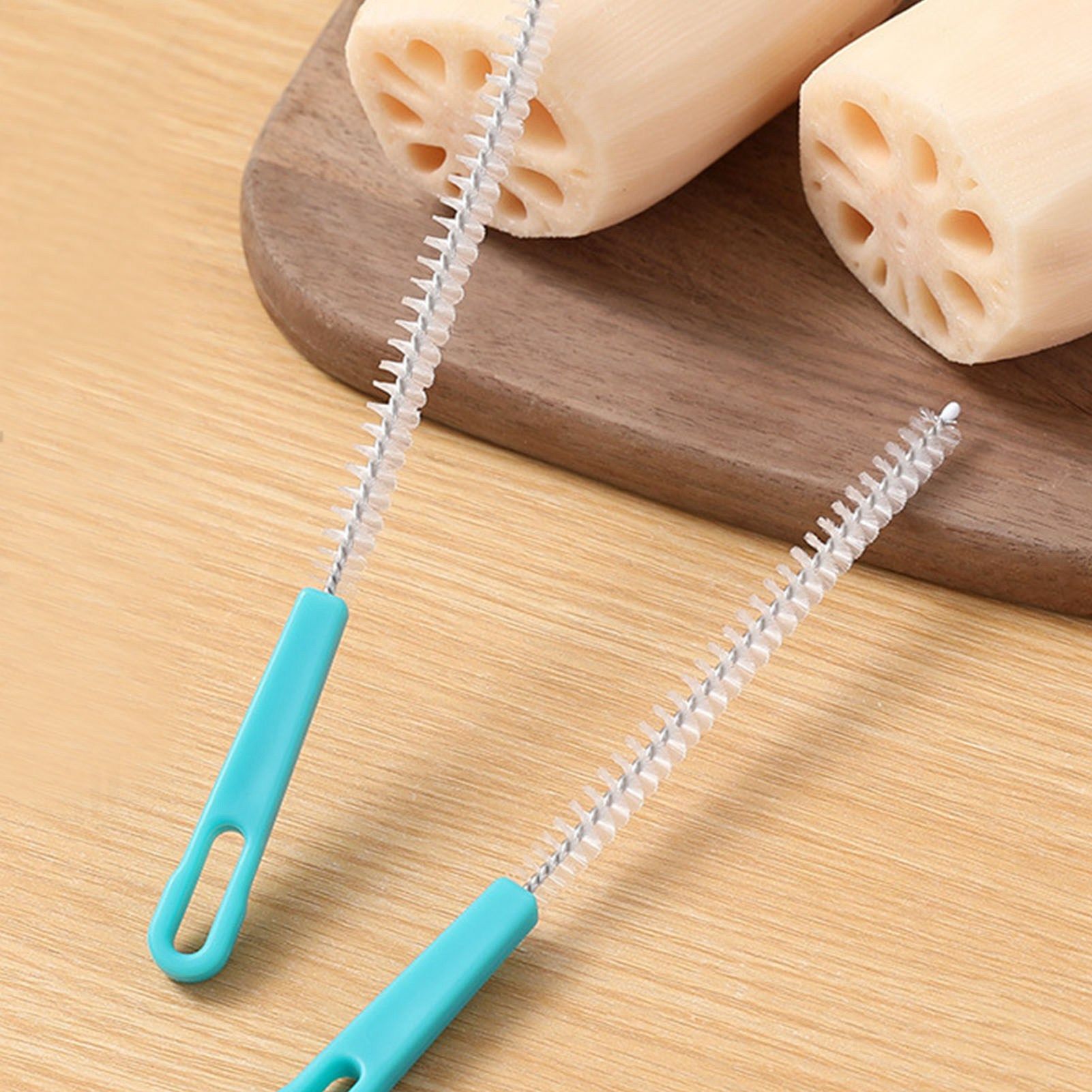 Sewer Drain Brush Nylon Plastic Mini Extra Long Straw Cleaning Brush for Pipe view 8