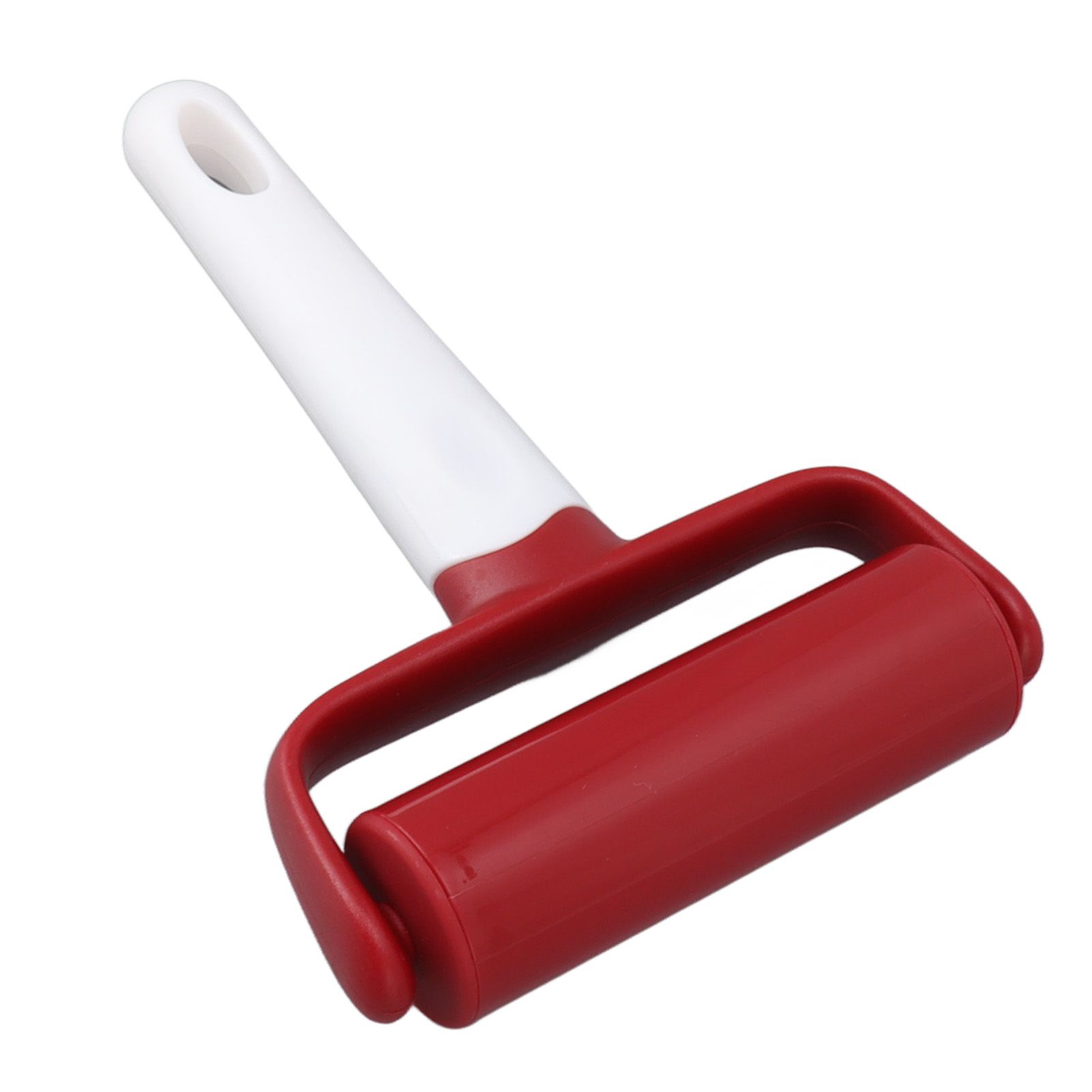 Small Rolling Pin Prevent Slip Hangable T Type Plastic Dough Roller with view 7