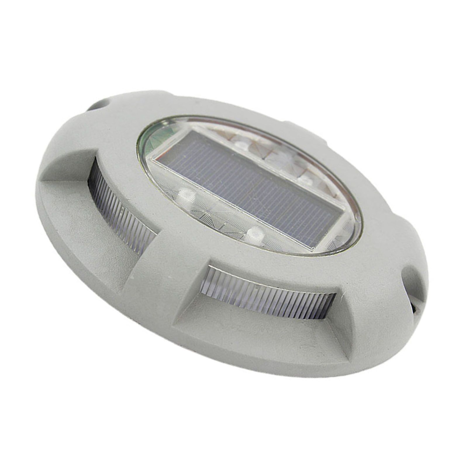 Solar Step Light IP65 Waterproof Round Aluminum Alloy Outdoor LED Stair Lamp view 3