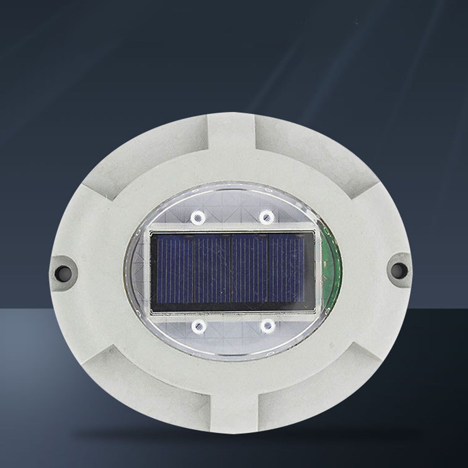 Solar Step Light IP65 Waterproof Round Aluminum Alloy Outdoor LED Stair Lamp view 8