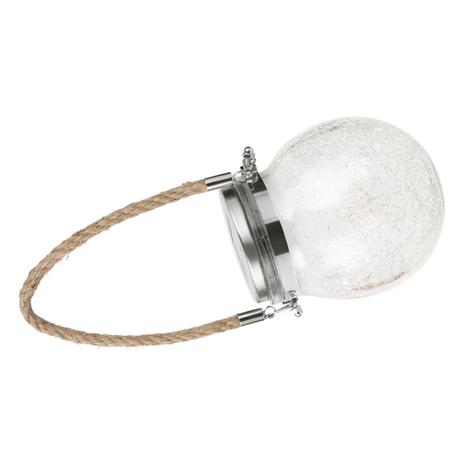 Hanging Solar Light Thickened Crackle Glass Style Waterproof Smar Sensor view 3