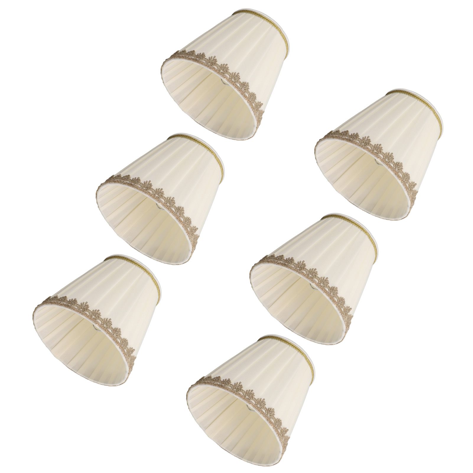 6PCS Candle Lamp Lampshade Clip On Fabrics Lampshades Set for Table Lamp Wall Lamp view 7