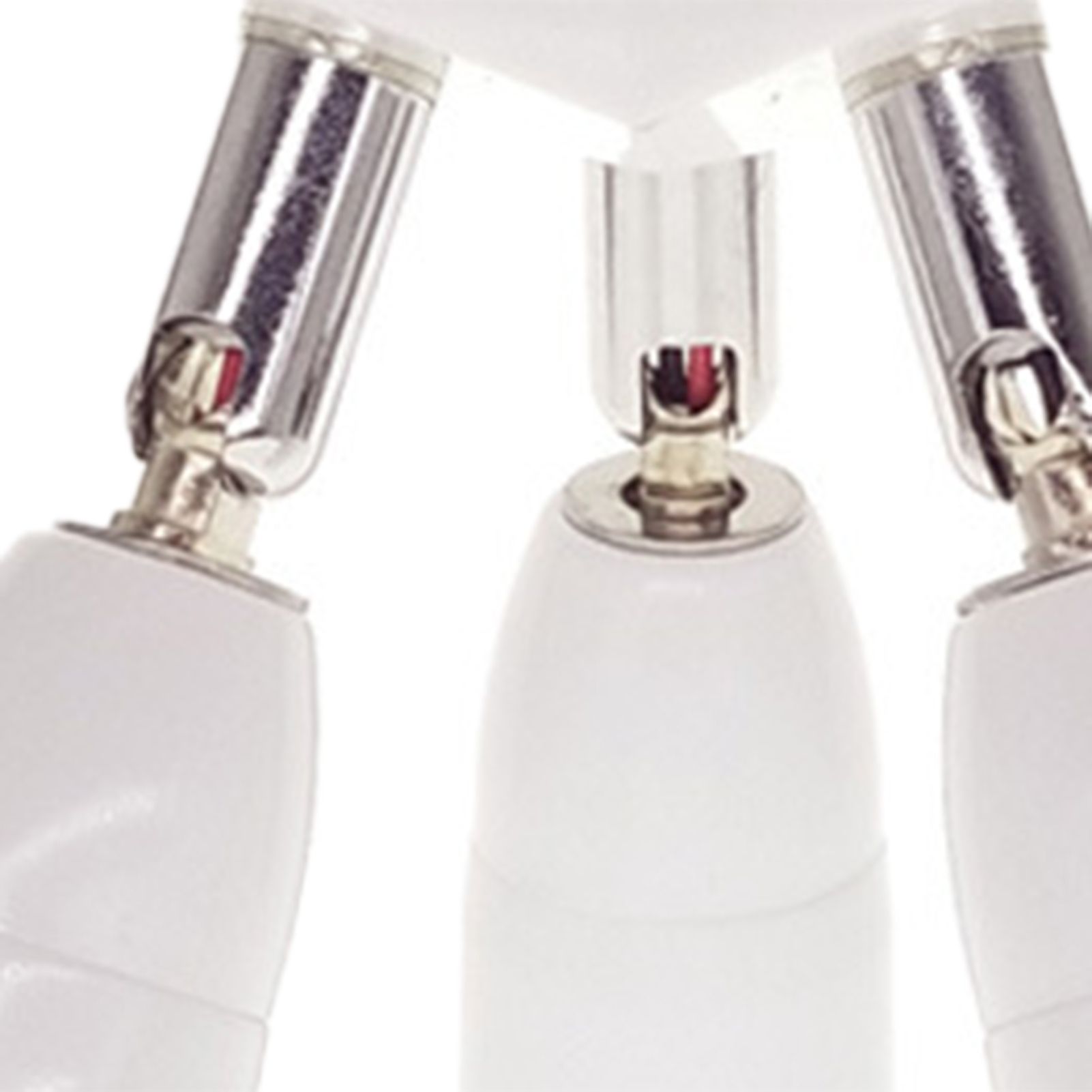 E27 Light Bulb Socket Adapter Splitter to 3 Heads Adjustable Angles for Wide view 8
