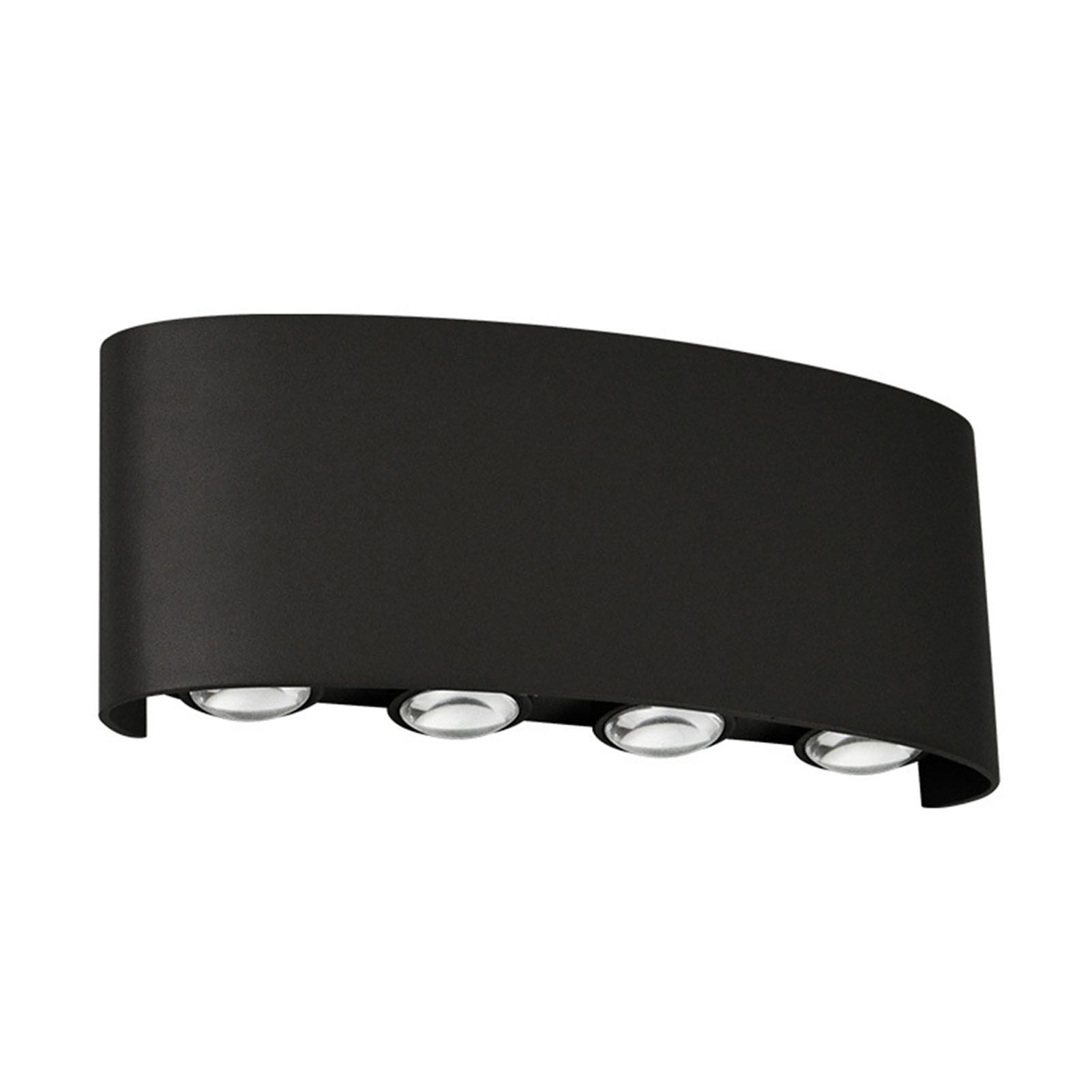 Up and Down Lights 8W 4000K Black Frame 8 Lamp Beads IP65 Waterproof LED Wall view 2