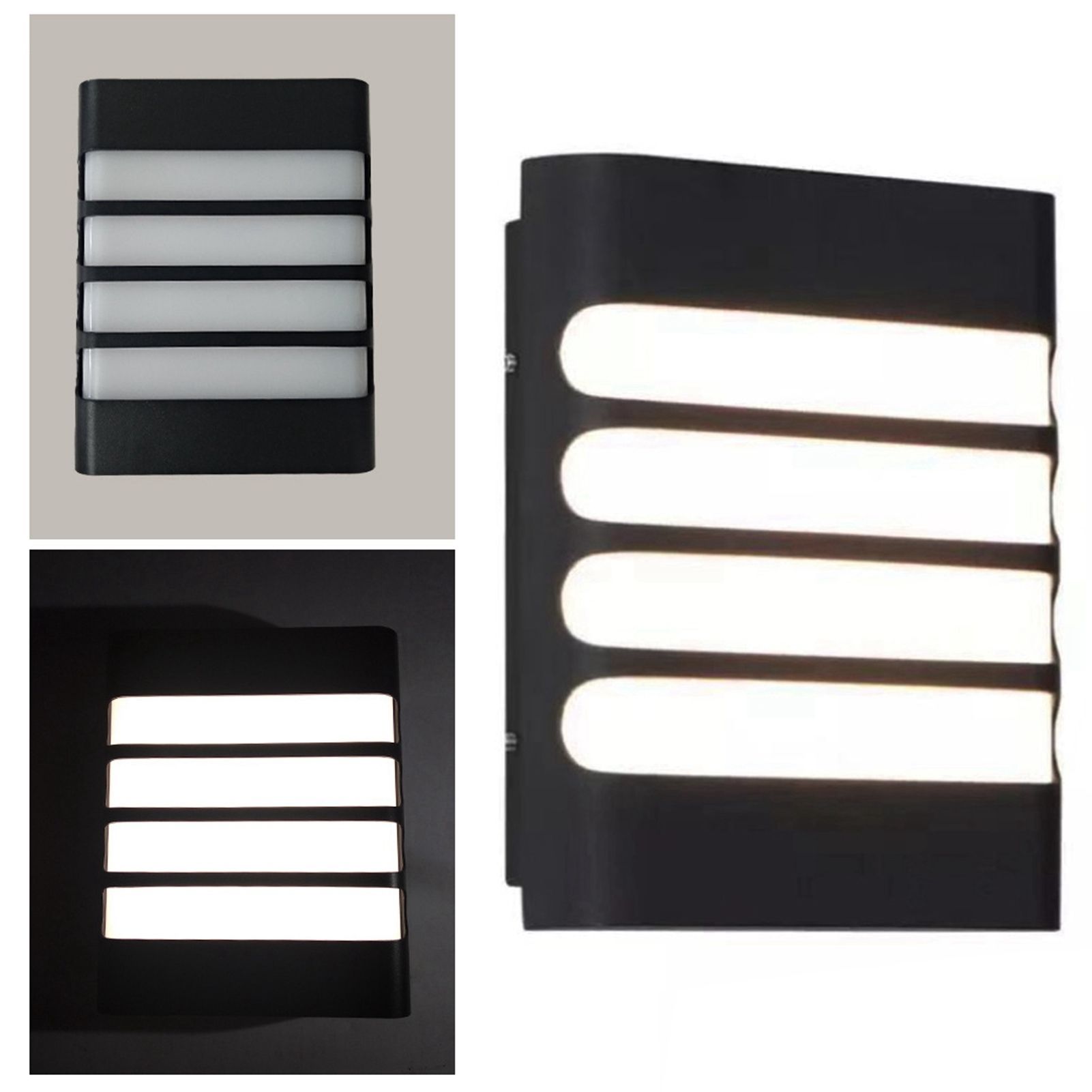 Patio Wall Light Plastic Housing Waterproof Low Power Consumption LED 6500K view 4