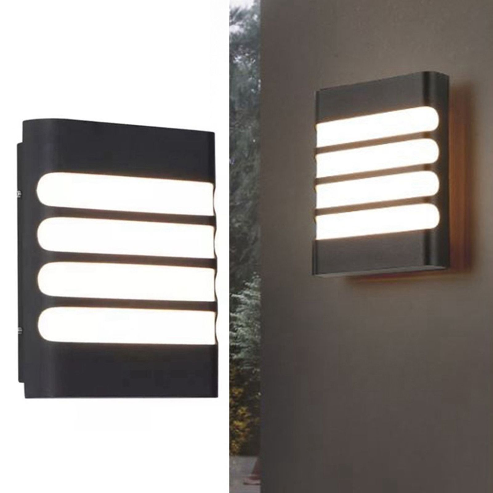 Patio Wall Light Plastic Housing Waterproof Low Power Consumption LED 6500K view 7
