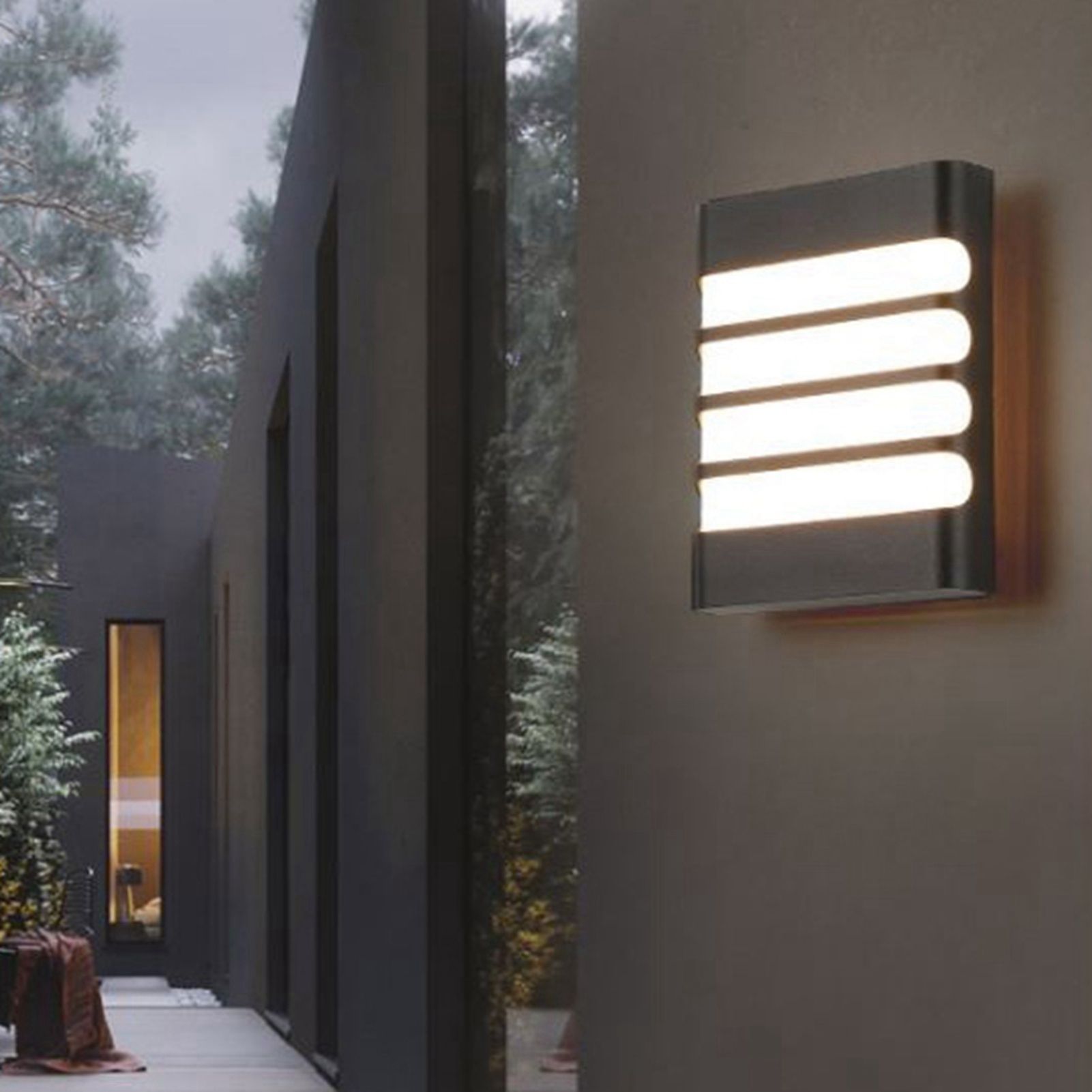 Patio Wall Light Plastic Housing Waterproof Low Power Consumption LED 6500K view 10