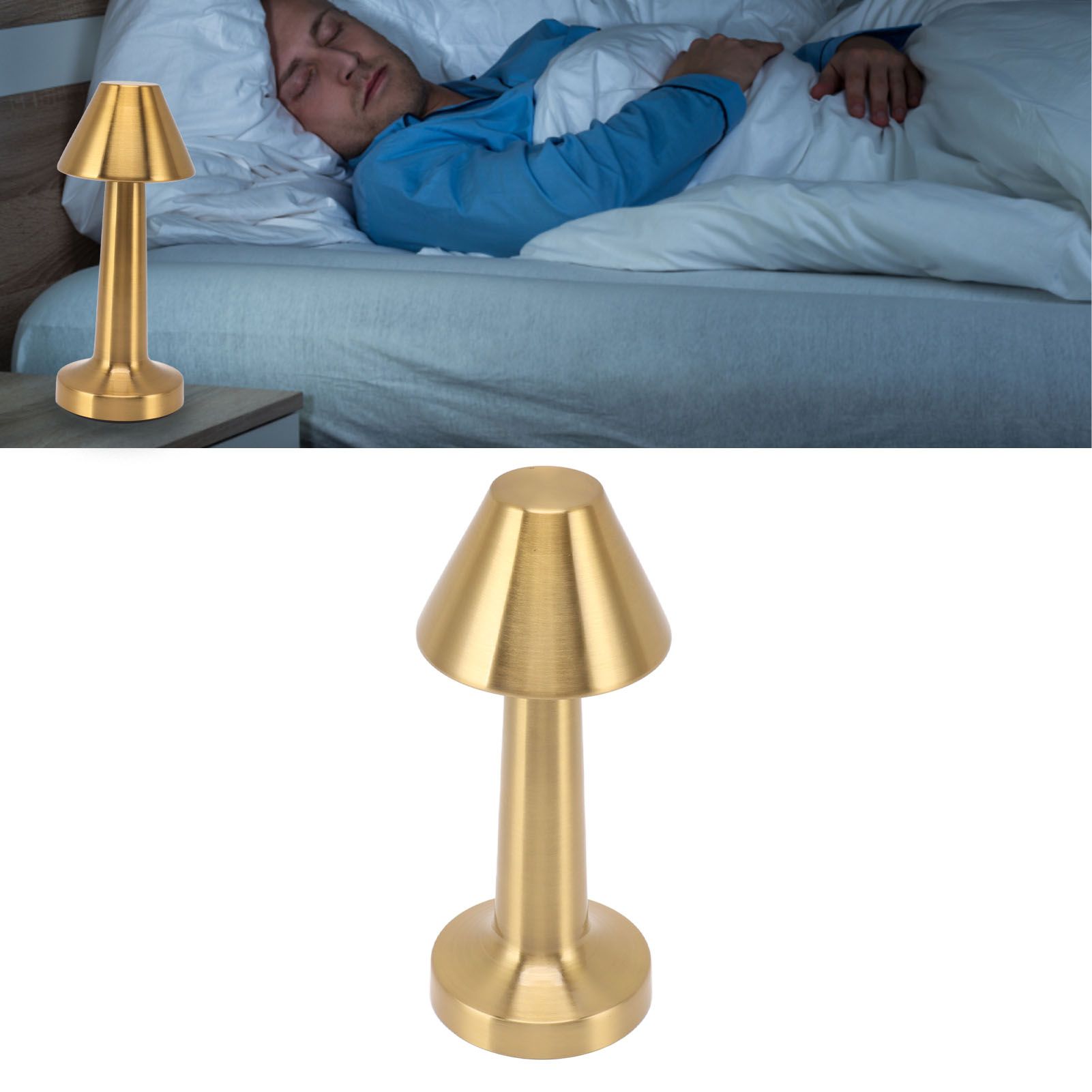 LED Table Lamp 3W 3 Colors Stepless Dimming USB Rechargeable Cordless LED view 11