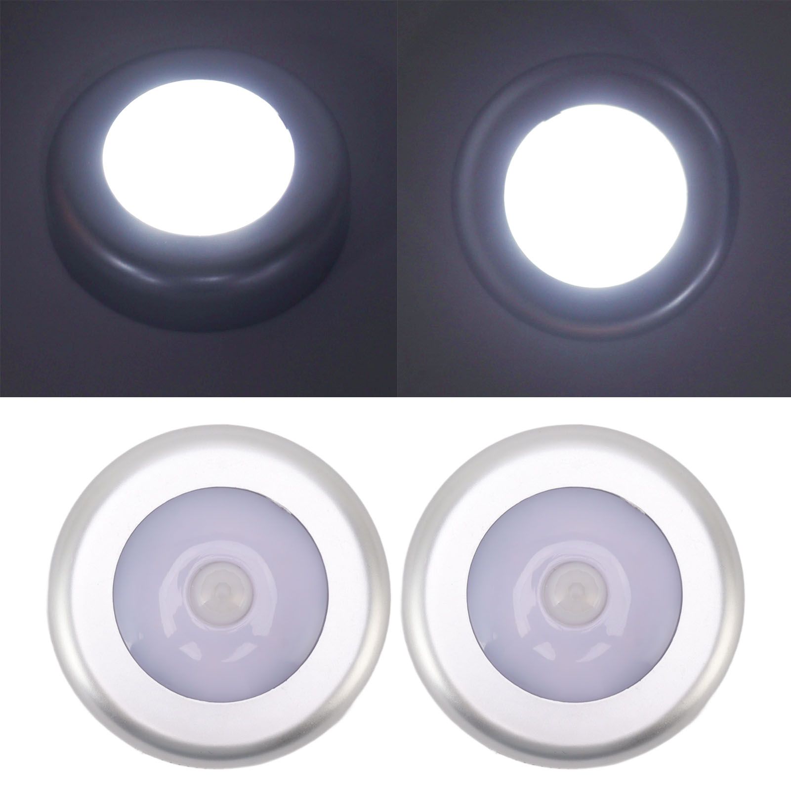 Motion Sensor Night Light Eye Protection Round Small LED Induction Lamp for view 10