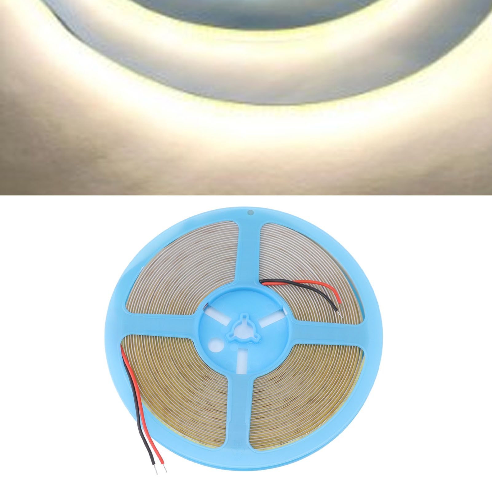 COB LED Strip Light 320LEDs 110lm Adhesive Uniform Natrual Flexible Tape Light view 12