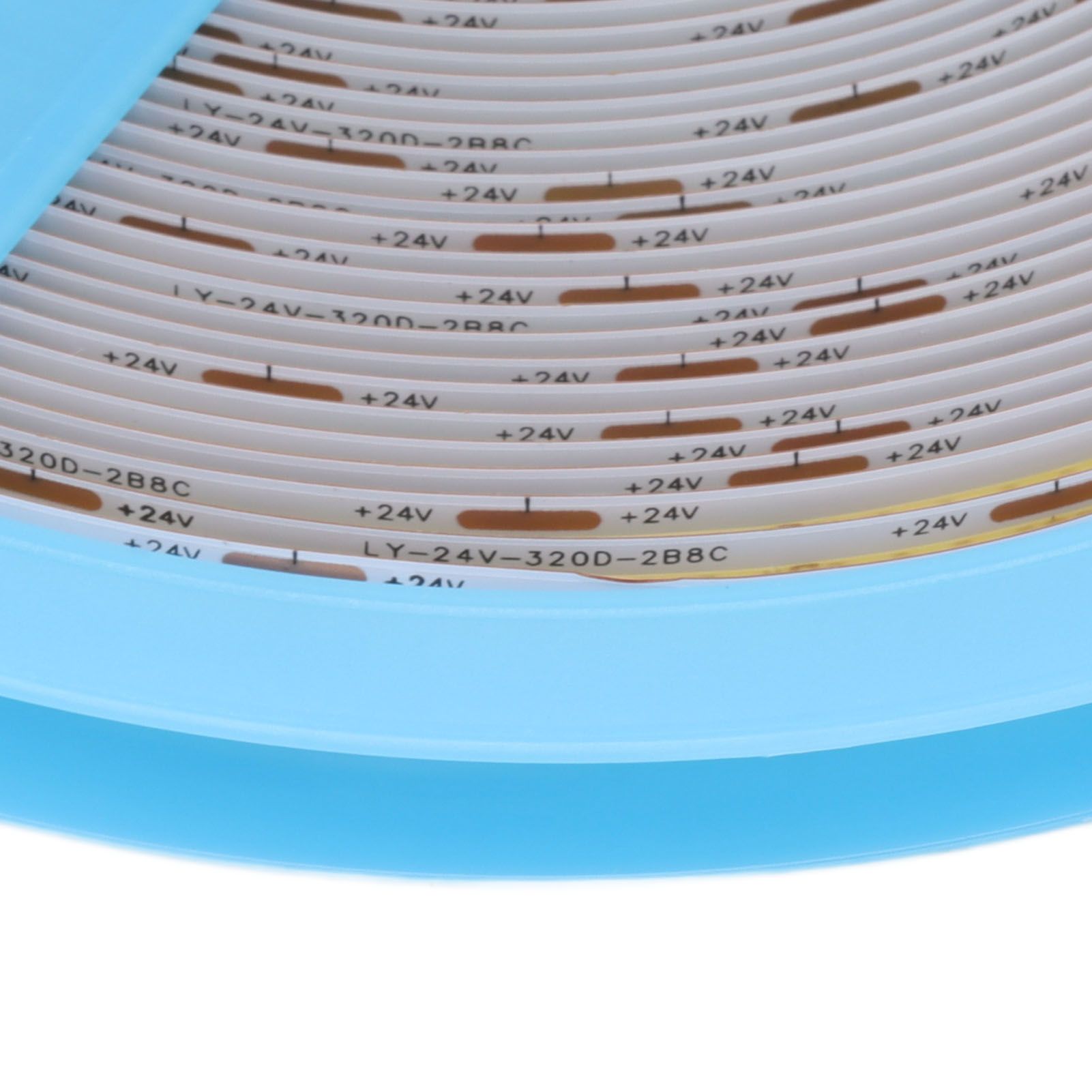COB LED Strip Light 320LEDs 110lm Adhesive Uniform Natrual Flexible Tape Light view 13