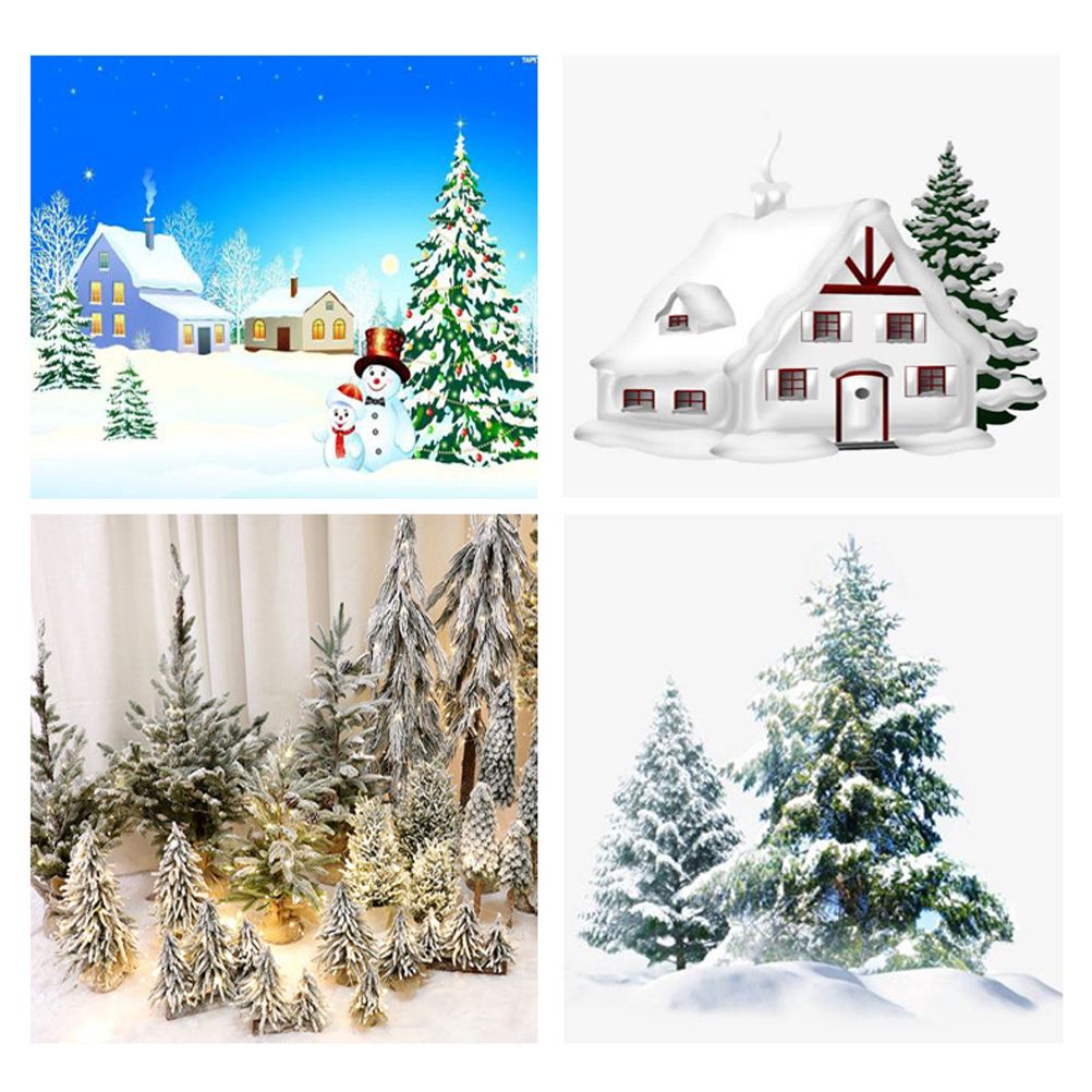 Christmas Snow Cover Blanket Artificial Cotton Blanket Decorations for view 2