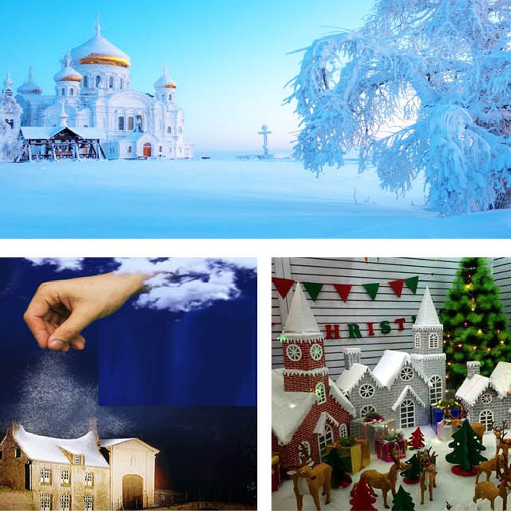 Christmas Snow Cover Blanket Artificial Cotton Blanket Decorations for view 6