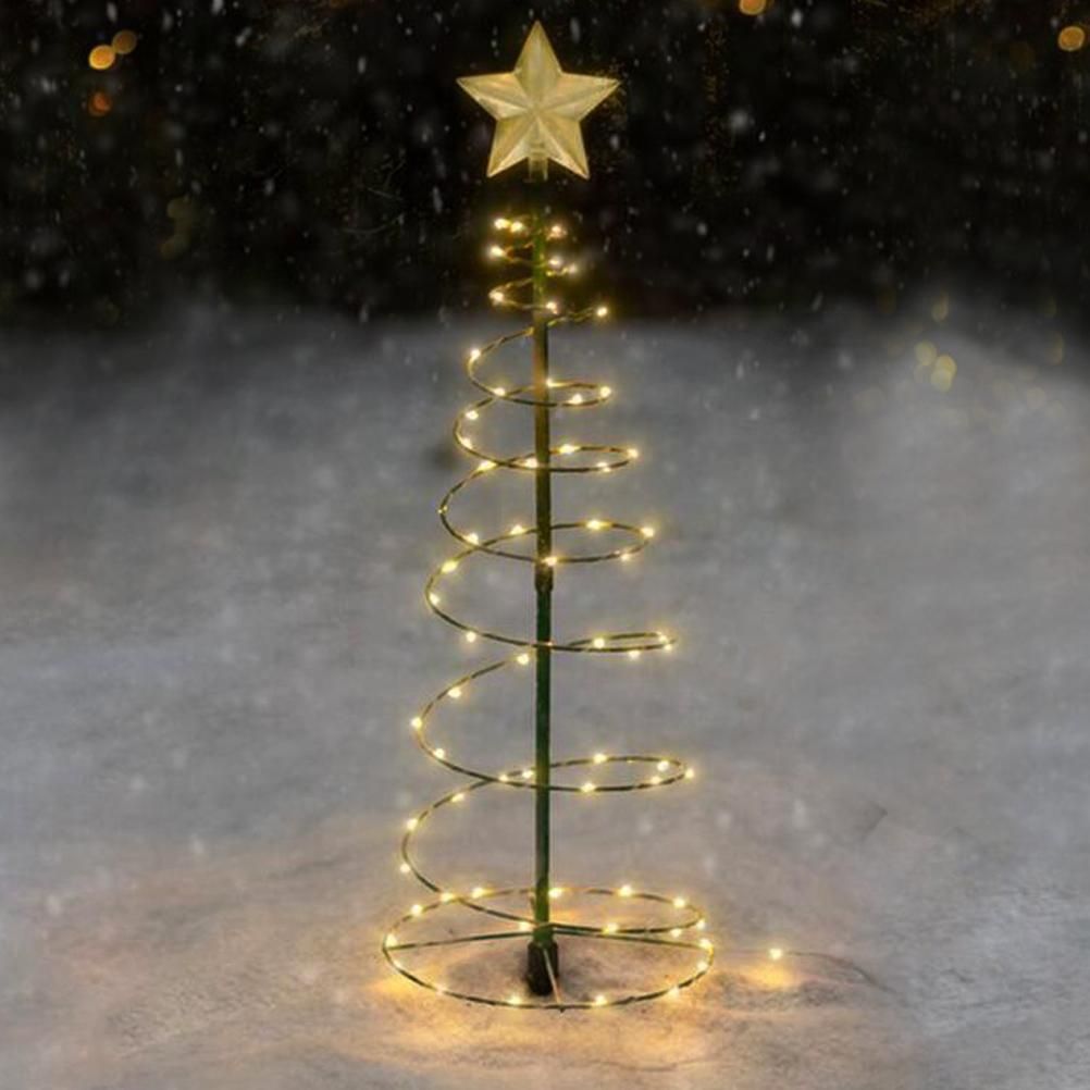 LED Christmas Tree Lights Christmas Tree Spiral String Lamps Xmas Decoration view 7