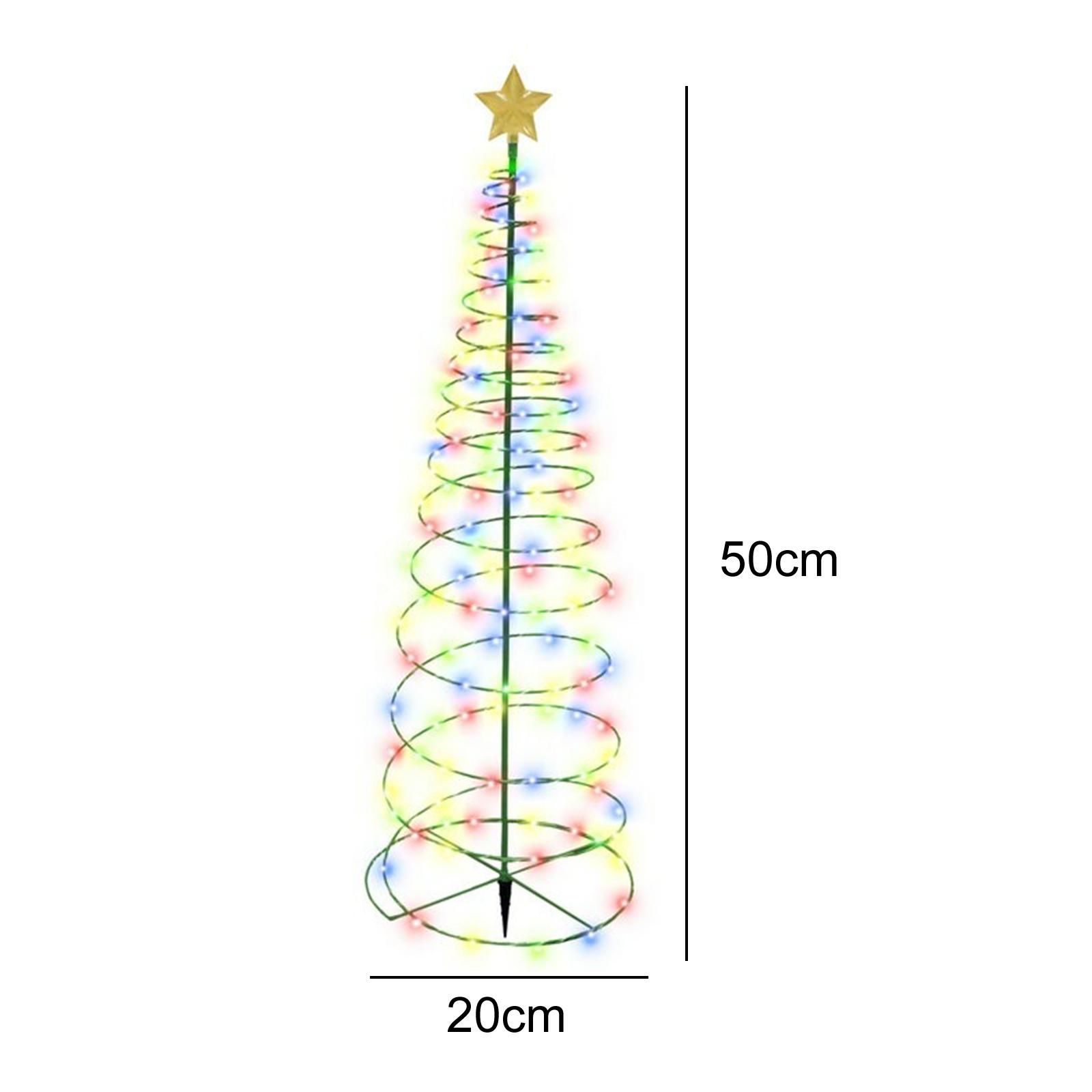 LED Christmas Tree Lights Christmas Tree Spiral String Lamps Xmas Decoration view 8