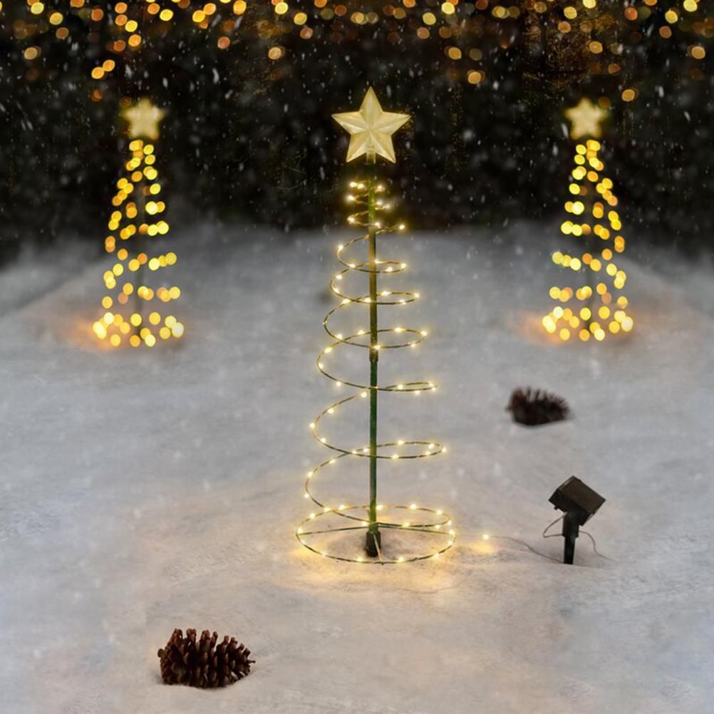 LED Christmas Tree Lights Christmas Tree Spiral String Lamps Xmas Decoration view 7