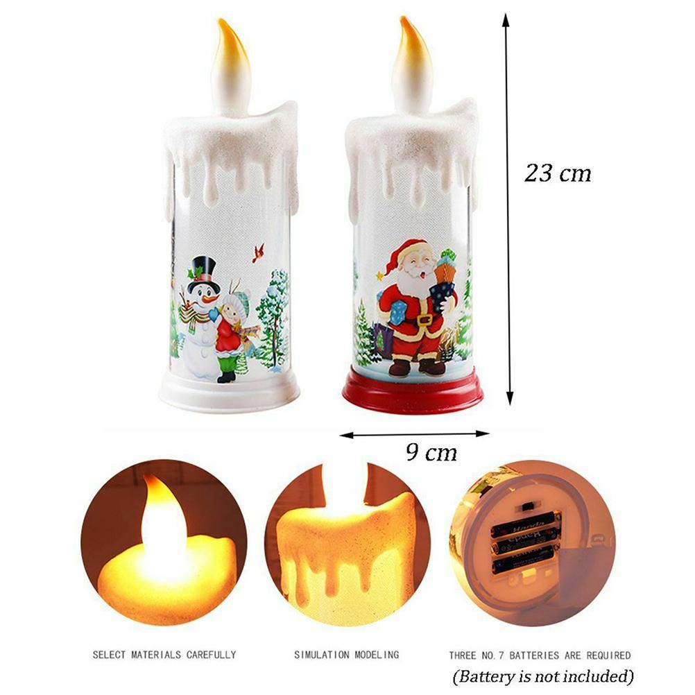 Christmas LED Candle Light Bright Flickering Bulb Battery Operated Realistic view 4