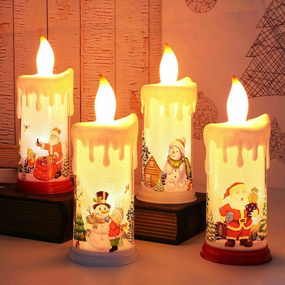 Christmas LED Candle Light Bright Flickering Bulb Battery Operated Realistic view 6