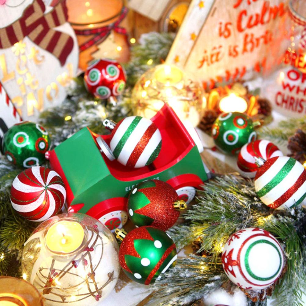 6cm Christmas Ball Ornaments 30 Pieces Of Shatter Proof Christmas Tree view 4