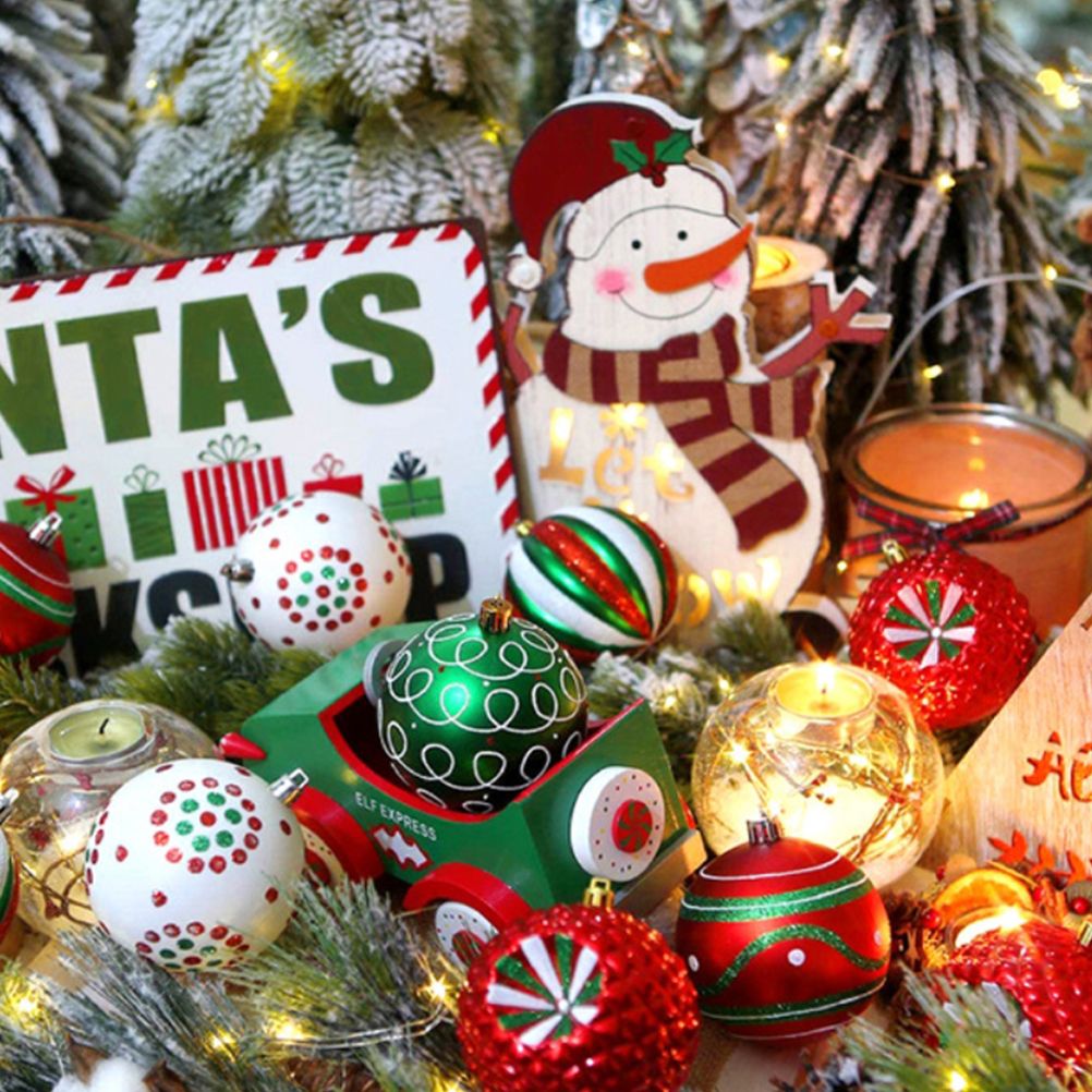 6cm Christmas Ball Ornaments 30 Pieces Of Shatter Proof Christmas Tree view 6