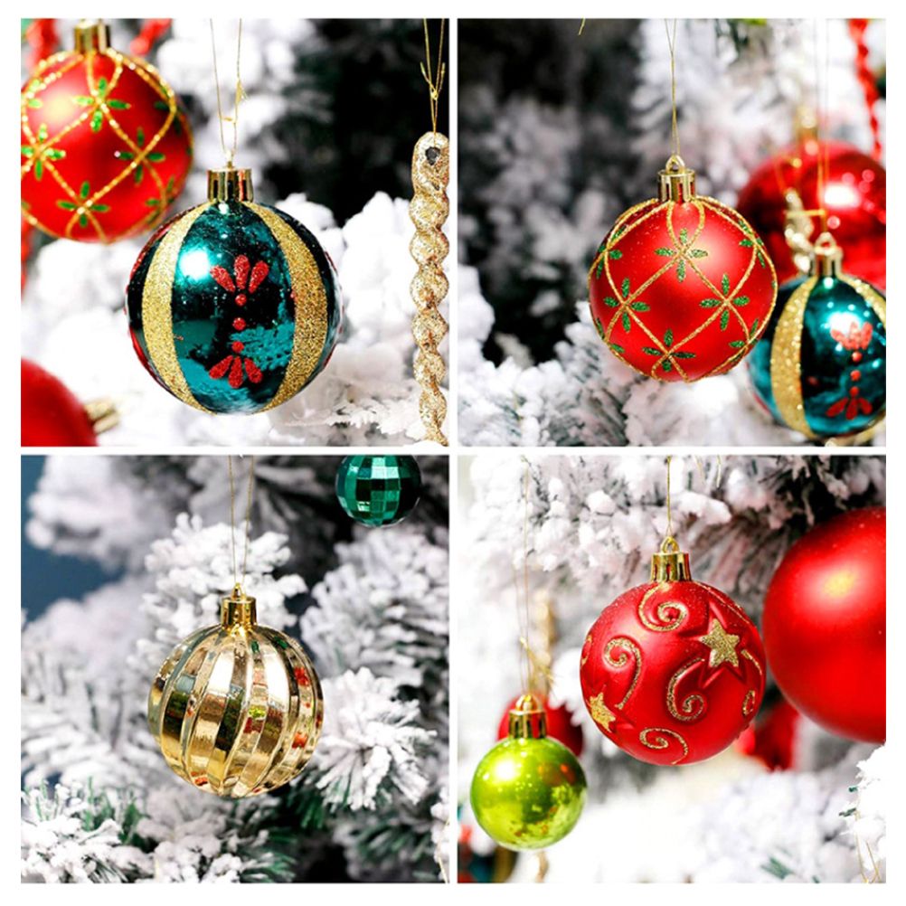 6cm Christmas Ball Ornaments 30 Pieces Of Shatter Proof Christmas Tree view 7
